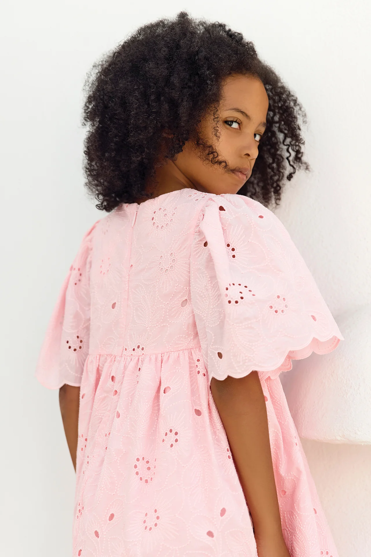 Robe - Rose broderie anglaise - Image 2