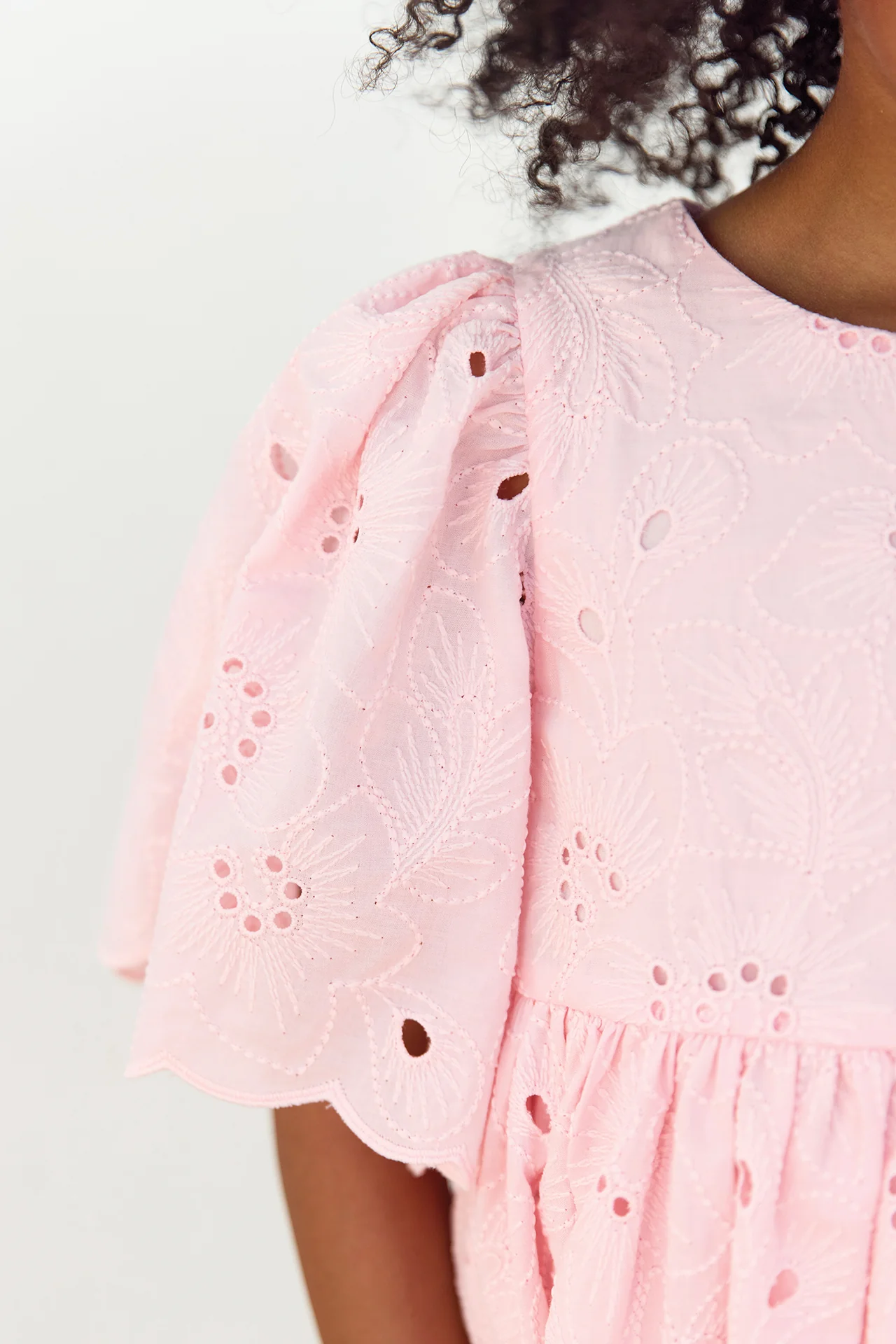Robe - Rose broderie anglaise - Image 3