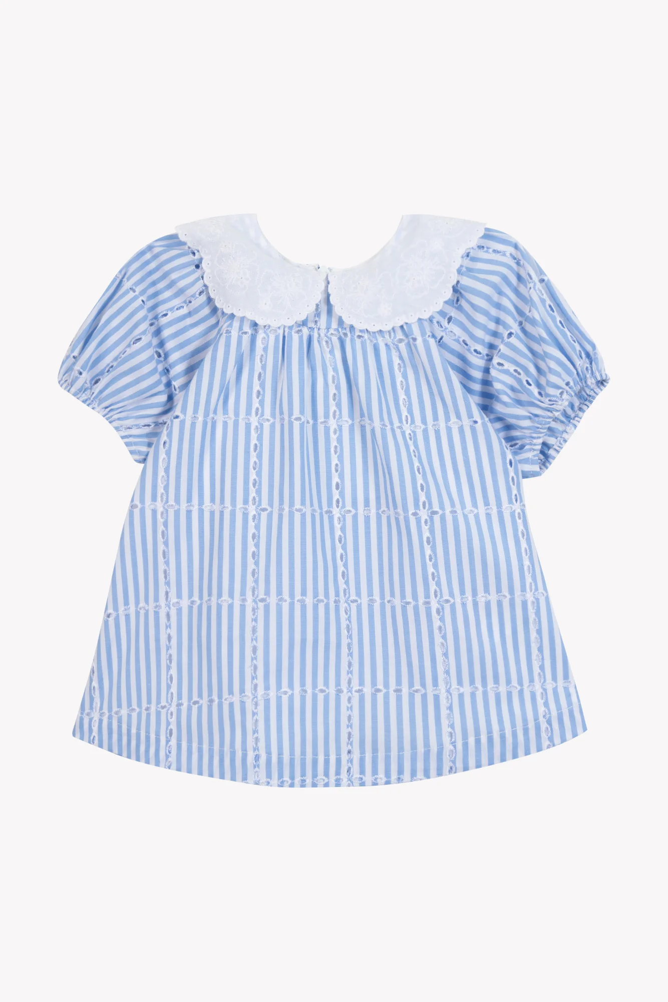 Robe - Azur coton col claudine - Image 7
