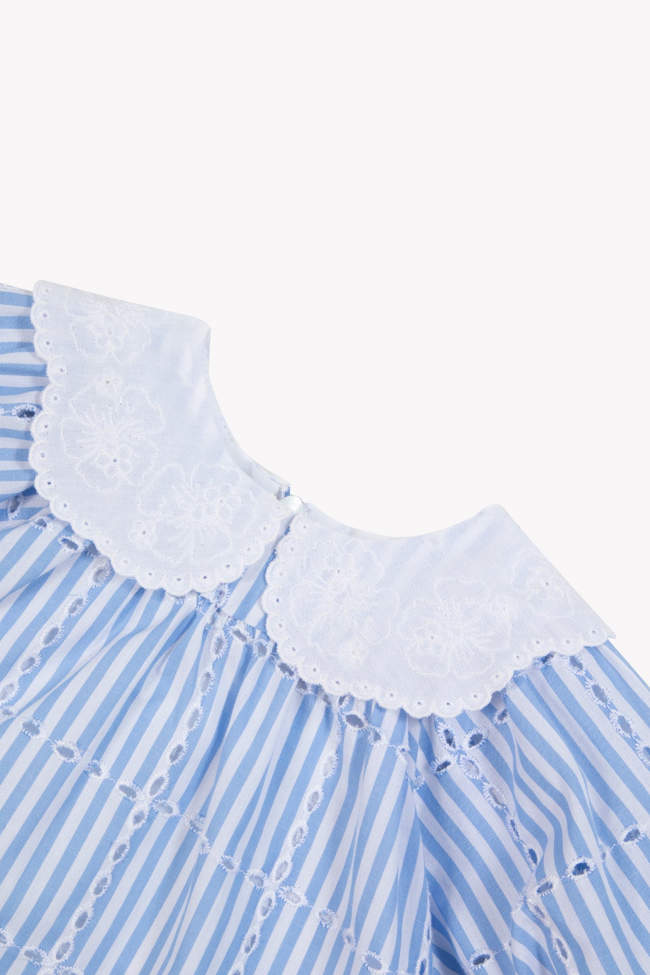 Robe - Azur coton col claudine - Image 8