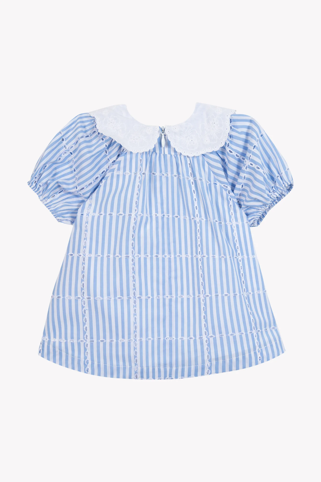 Robe - Azur coton col claudine - Image 9