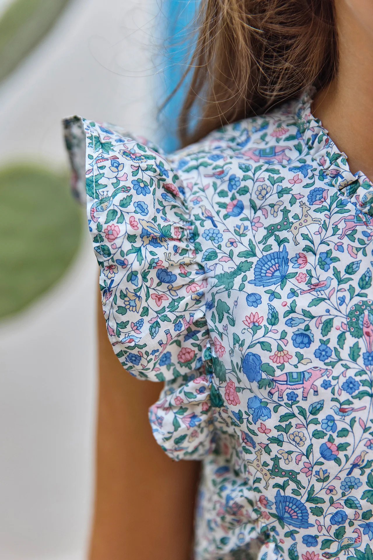 Robe - Coton imprimé tissu liberty - Image 3