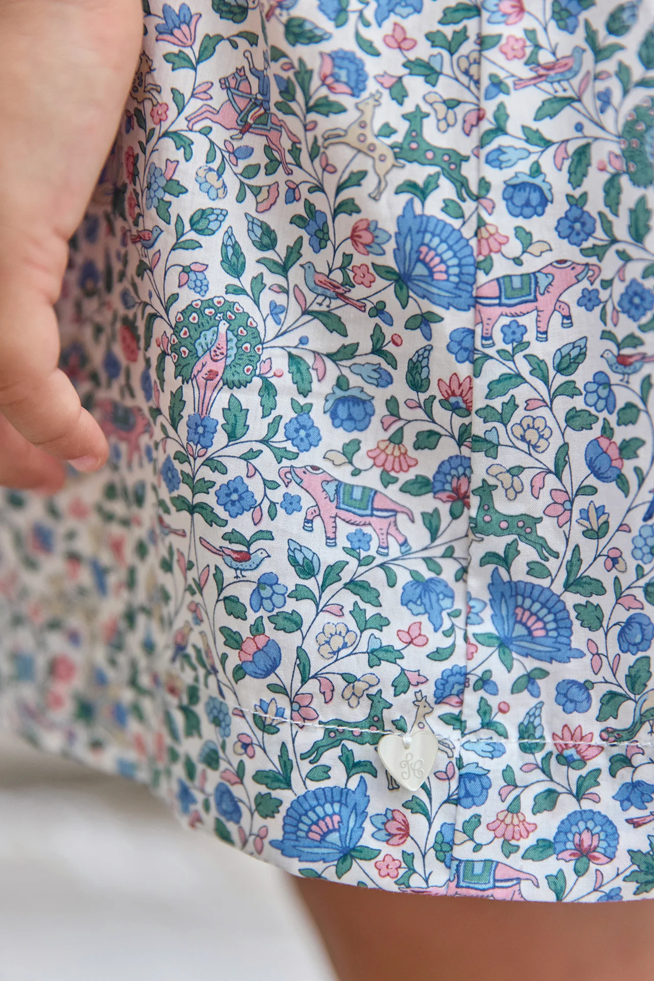 Robe - Coton imprimé tissu liberty - Image 4