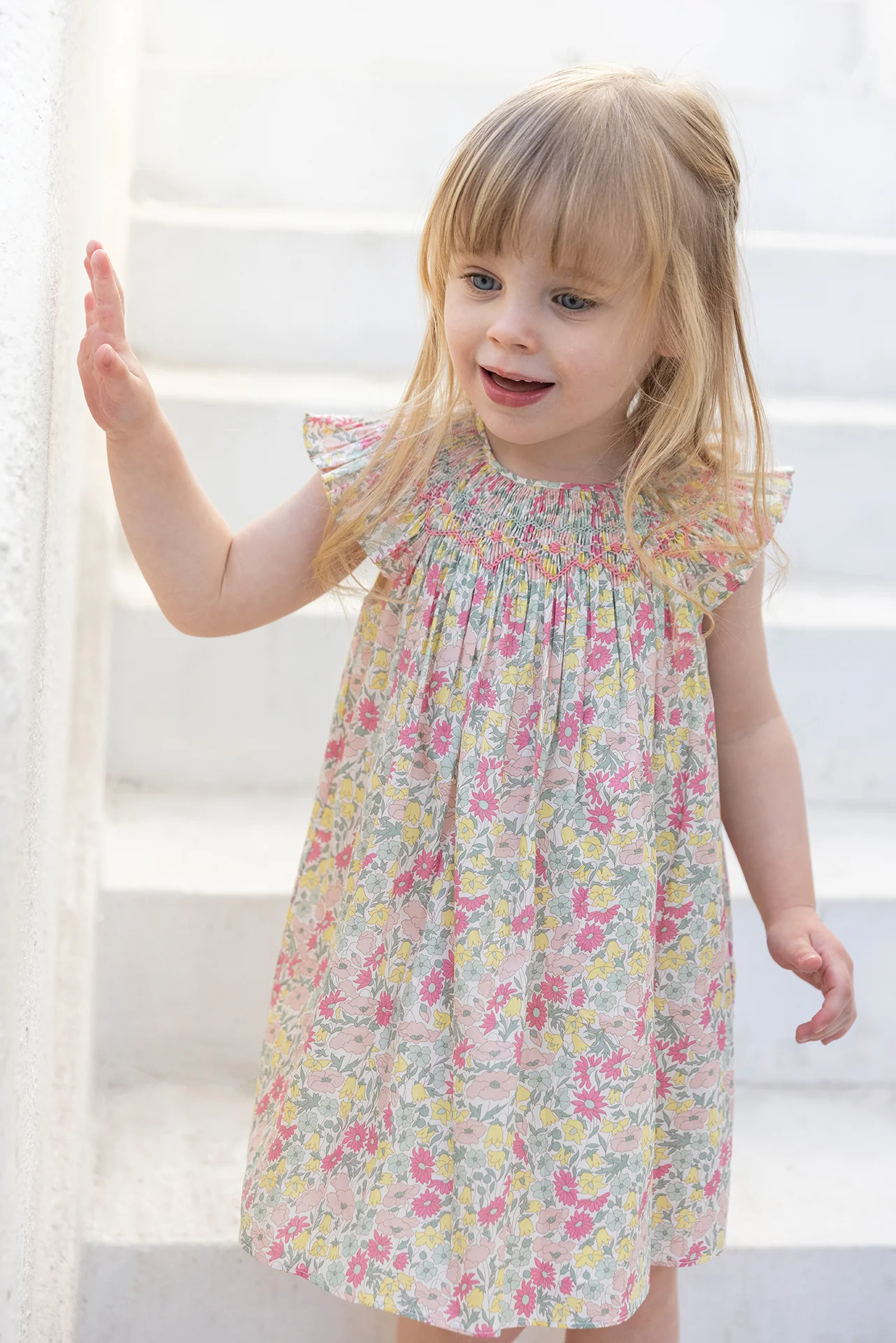 Robe - Citrus coton imprimé tissu liberty