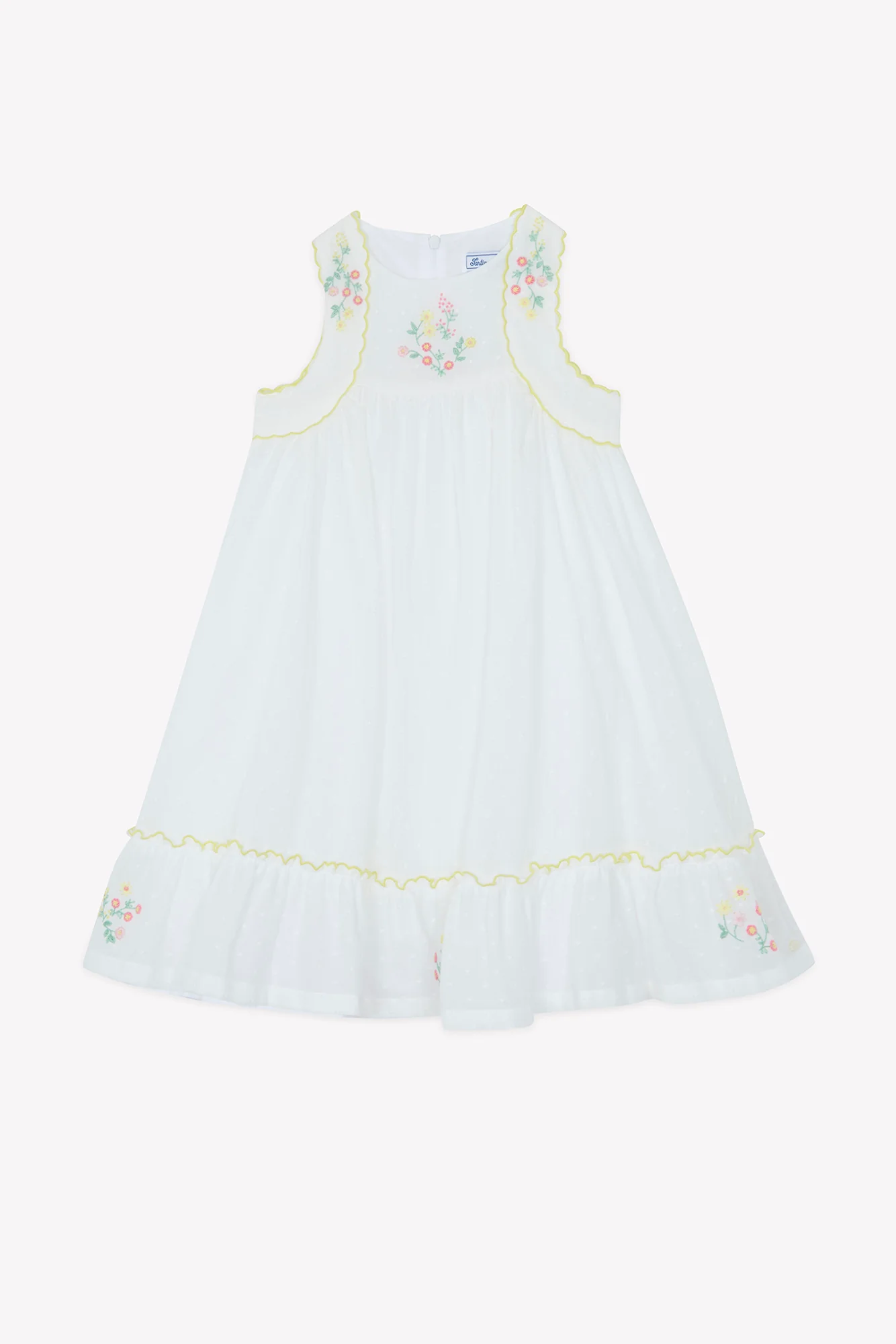 Robe - Blanc coton plumetis - Image 8