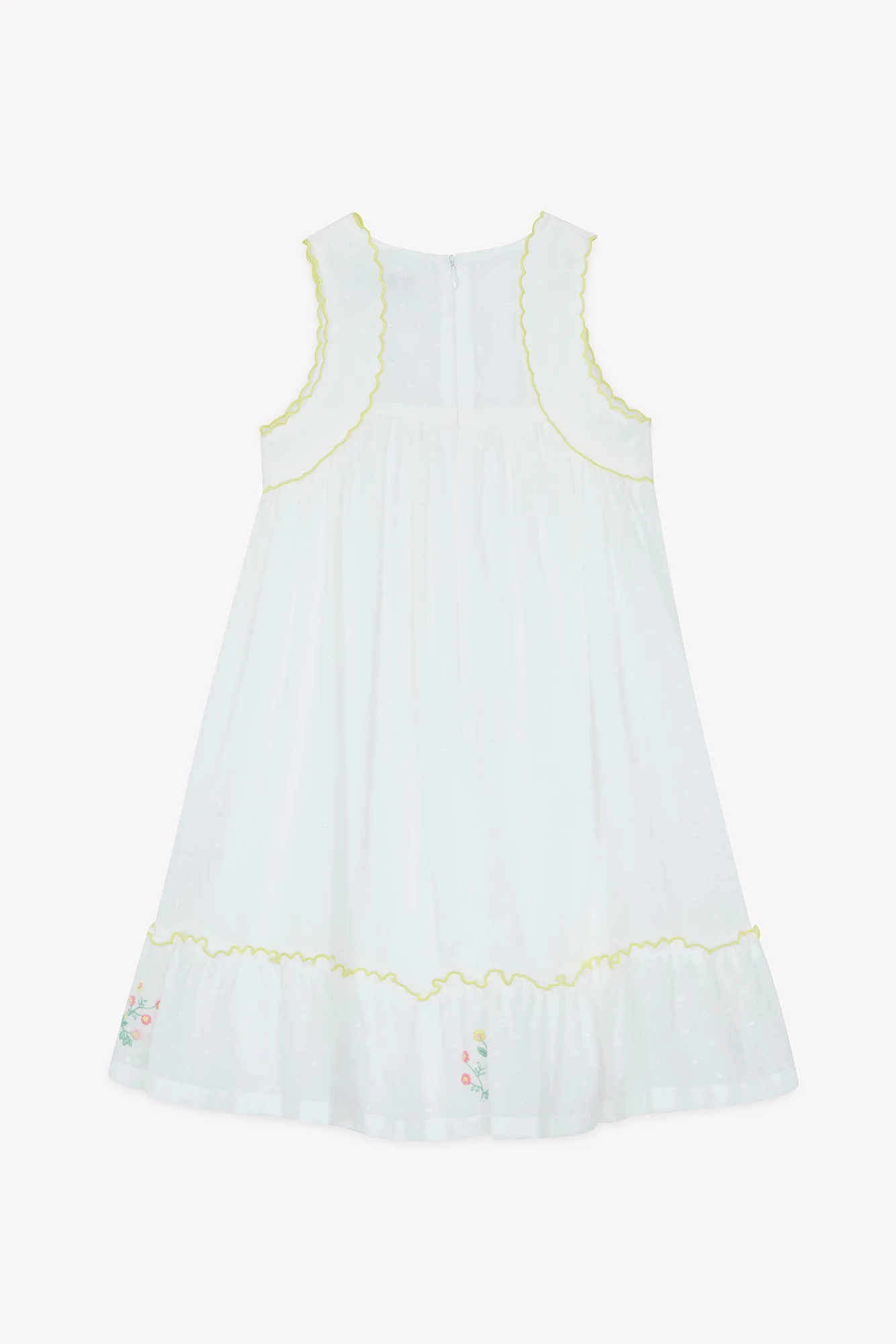 Robe - Blanc coton plumetis - Image 9