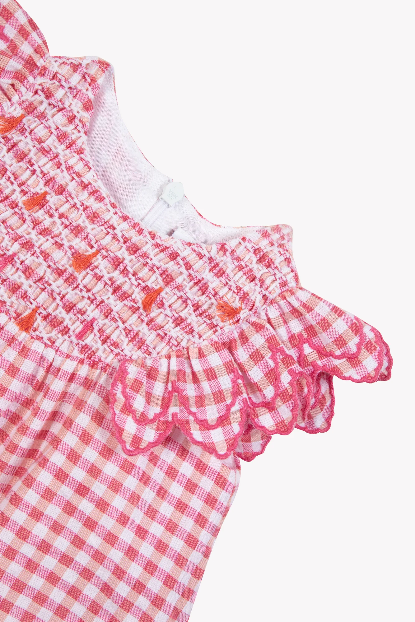 Robe - Rose coton motif vichy - Image 7