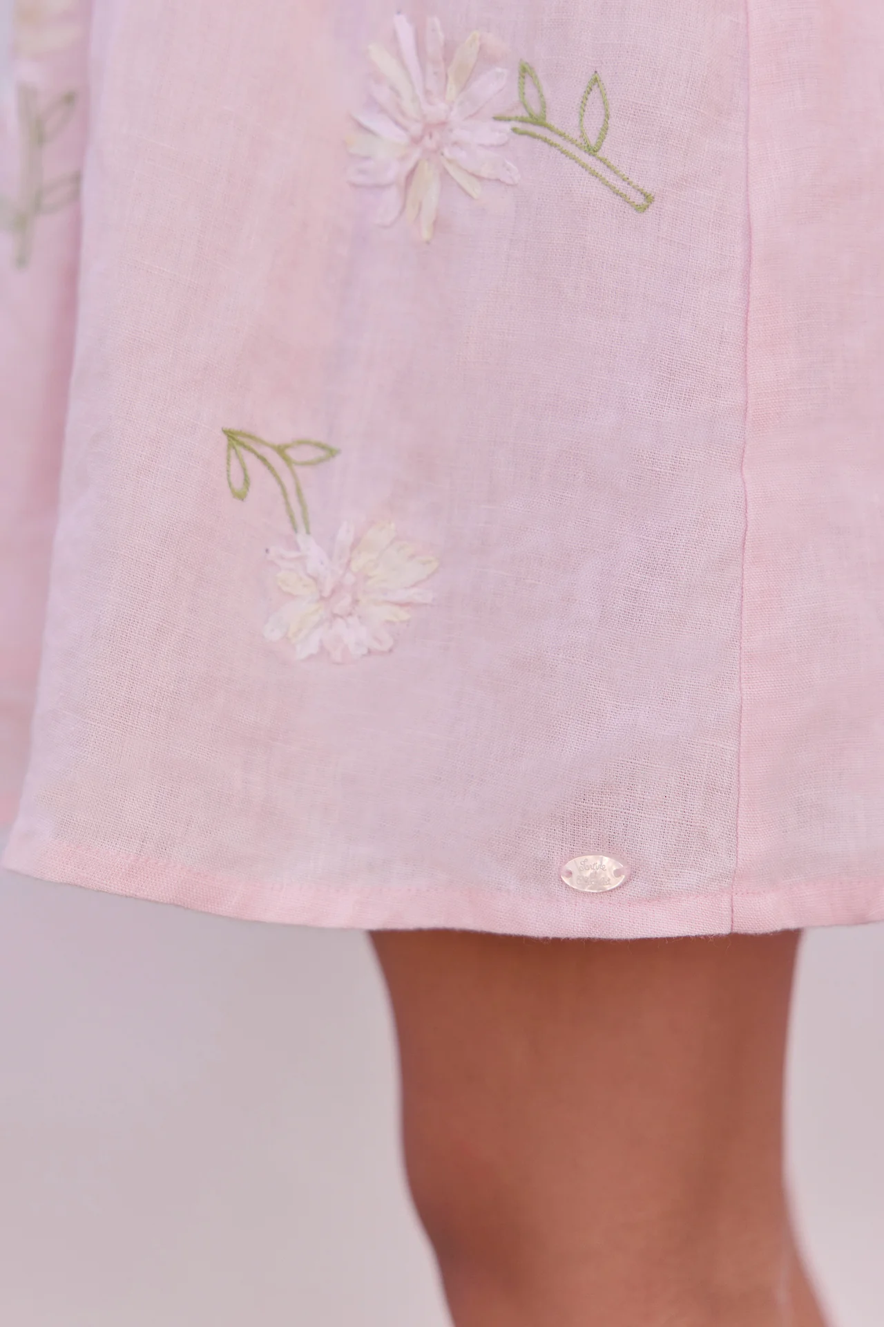 Robe - Rose broderie ruban - Image 3