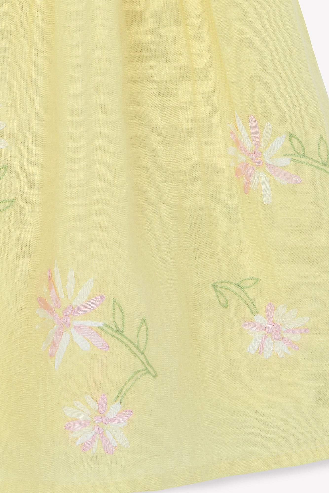 Robe - Citrus lin broderie ruban - Image 8