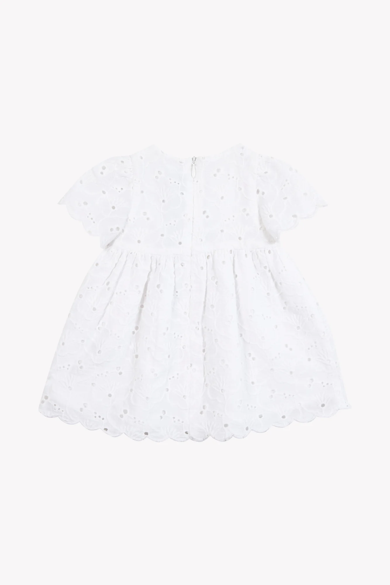 Robe - Blanc coton broderie anglaise - Image 5