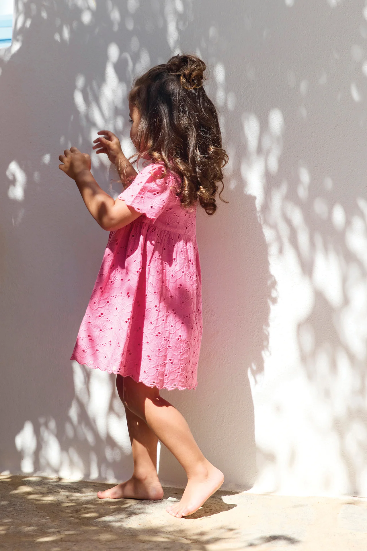 Robe - Rose coton broderie anglaise - Image 3