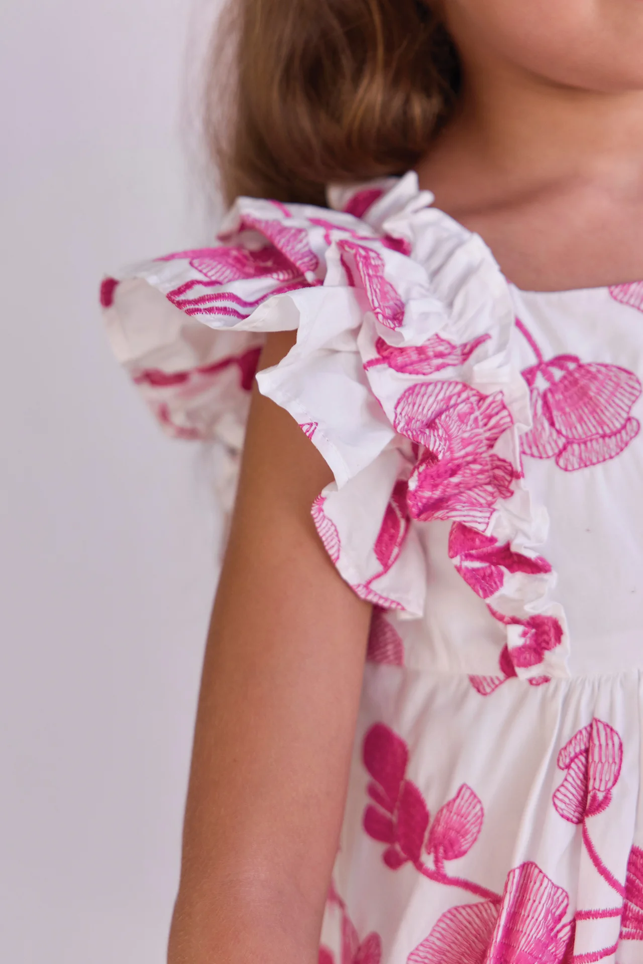 Robe - Coton hibiscus fleurs - Image 3