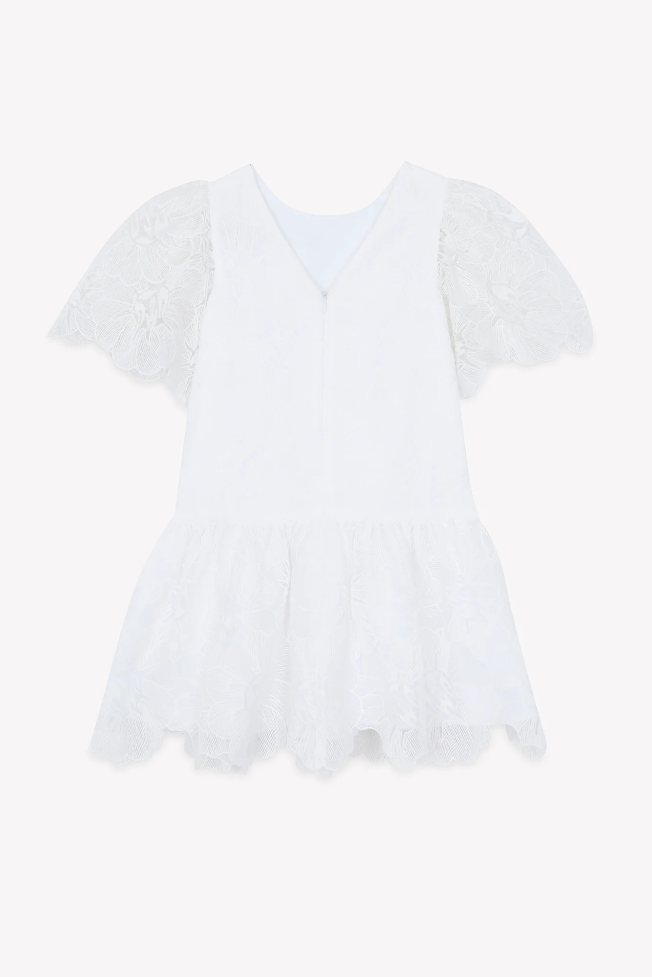 Robe - Blanc cérémonie floral - Image 10