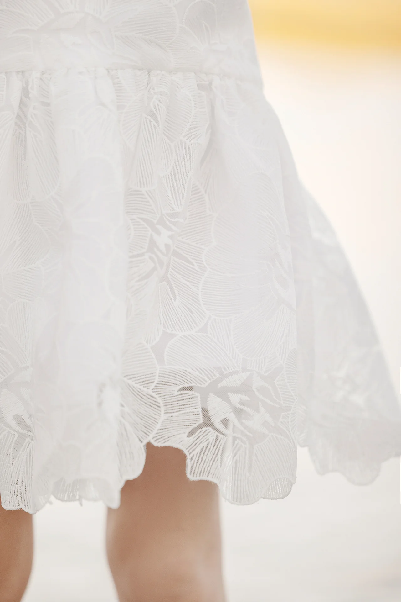 Robe - Blanc cérémonie floral - Image 4
