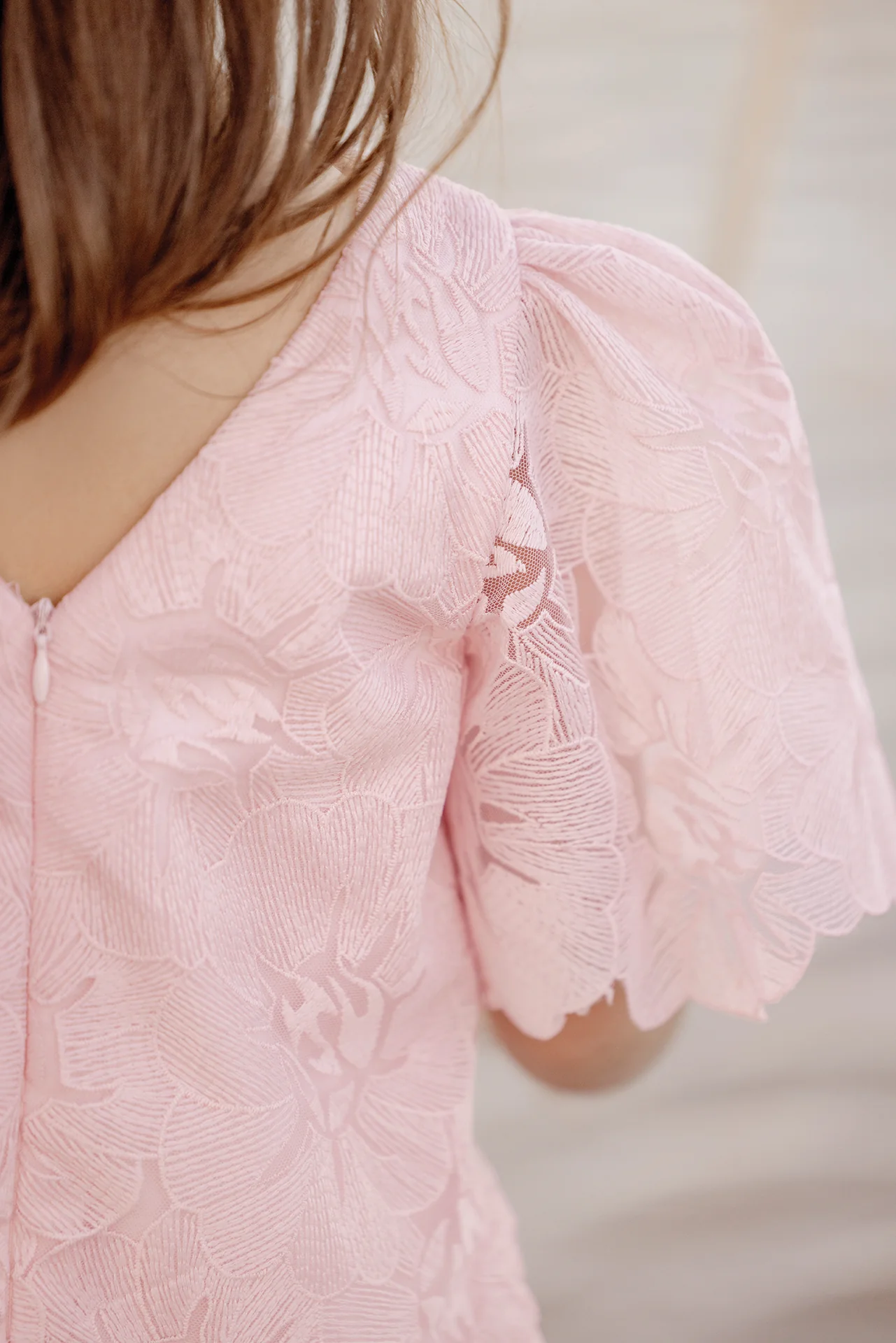 Robe - Rose pâle cérémonie - Image 5