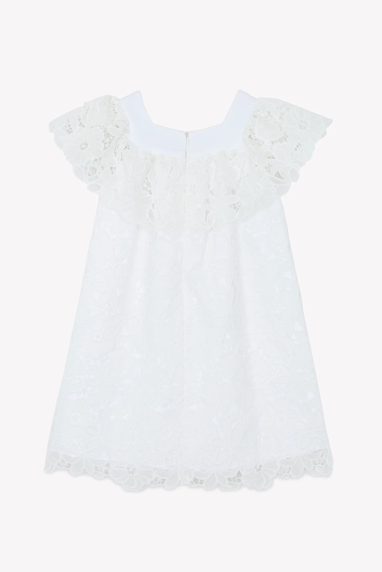 Robe - Blanc broderie anglaise - Image 9