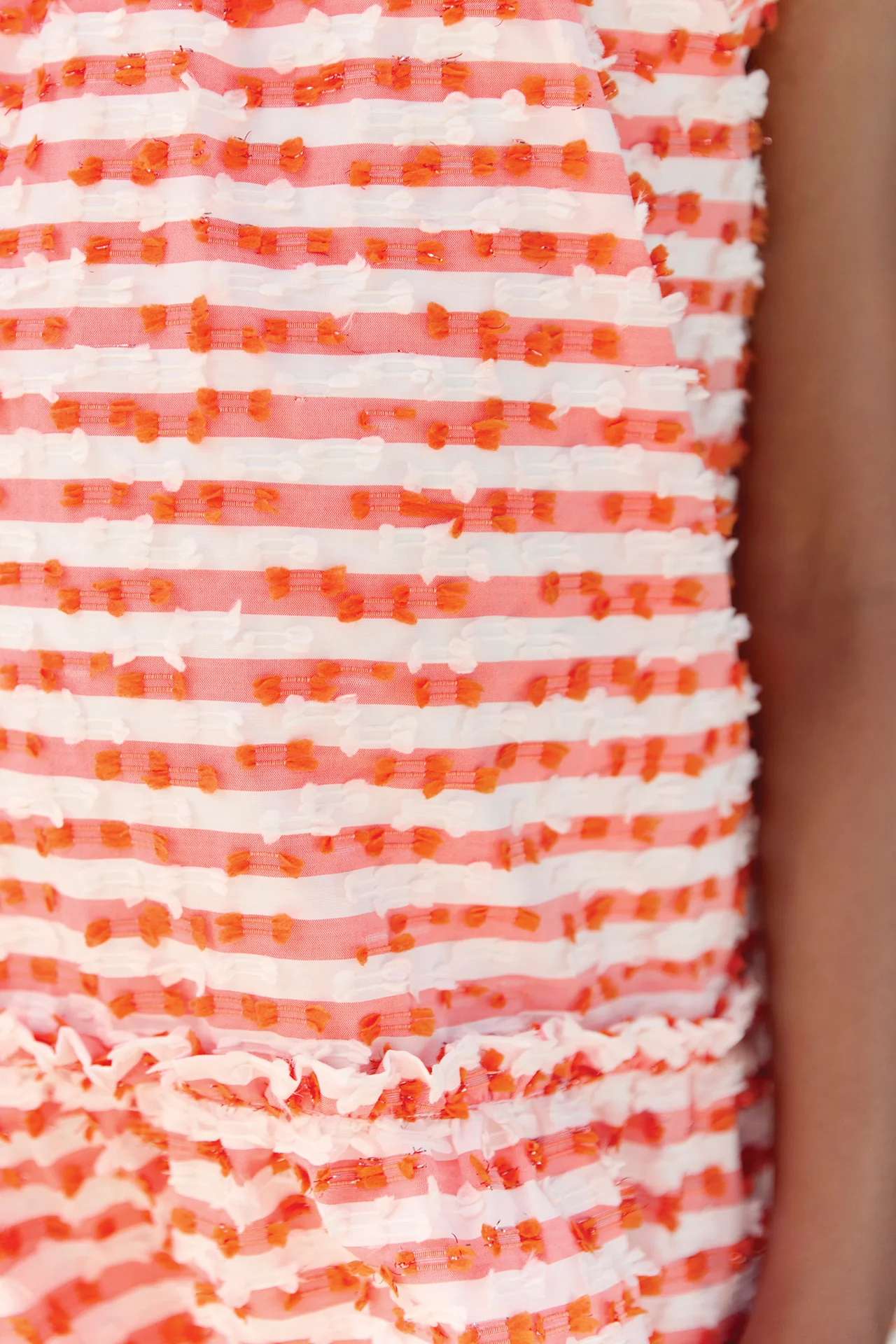 Robe - Orange rayures - Image 3