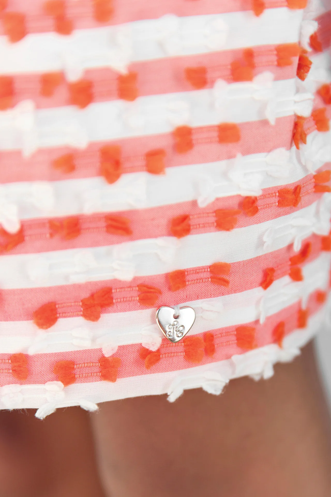 Robe - Orange rayures - Image 5