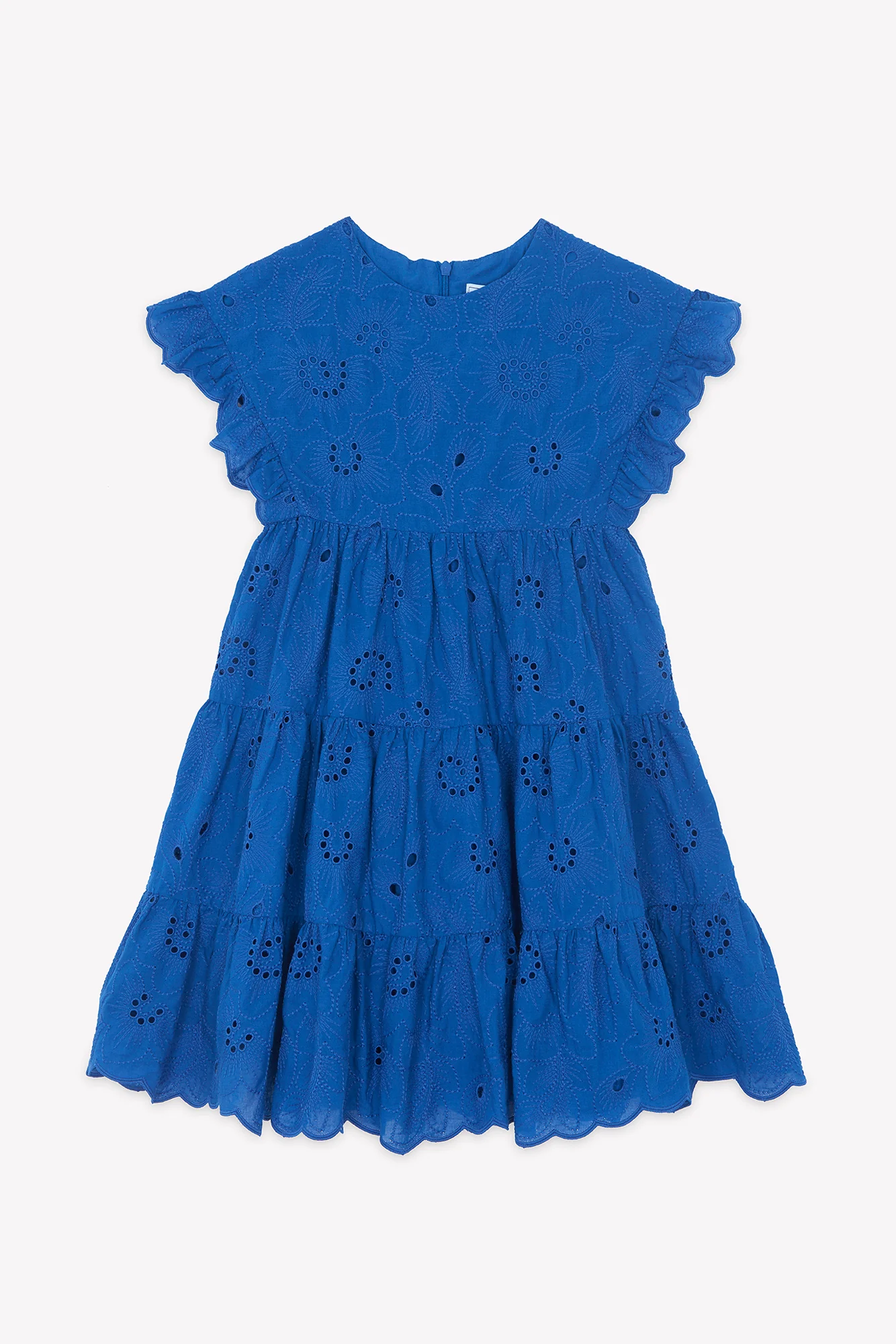 Robe - Bleu électrique broderie anglaise - Image 4
