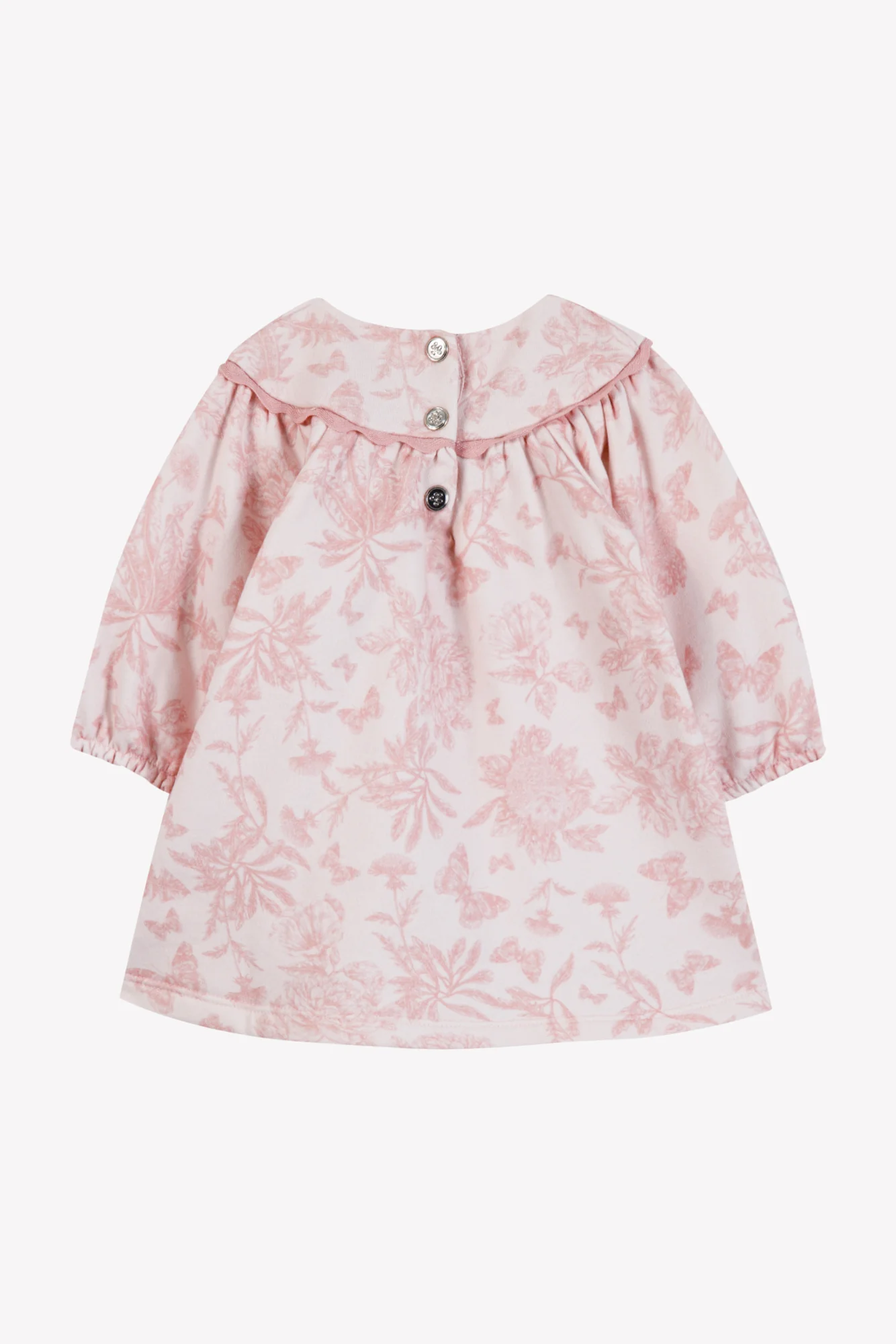 Robe - Rose coton imprimé inspiration Toile de Jouy - Image 6