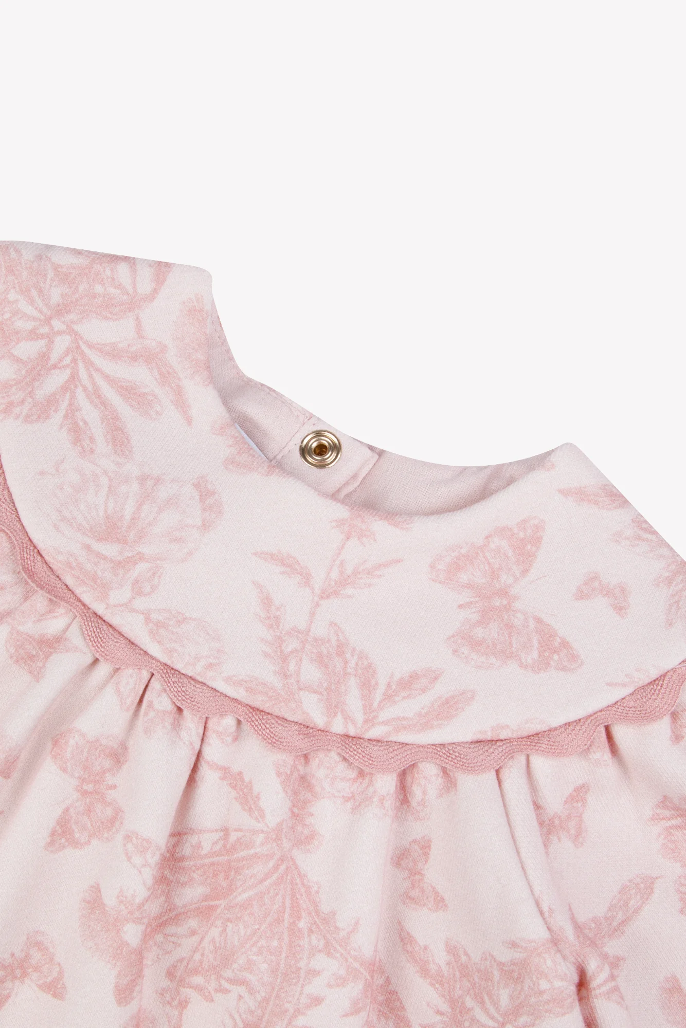 Robe - Rose coton imprimé inspiration Toile de Jouy - Image 7