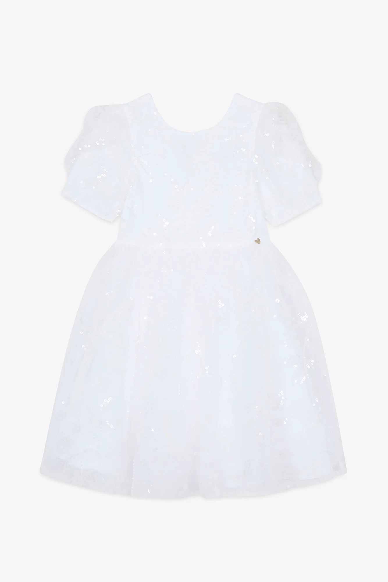 Robe - Blanc sequin cérémonie - Image 10