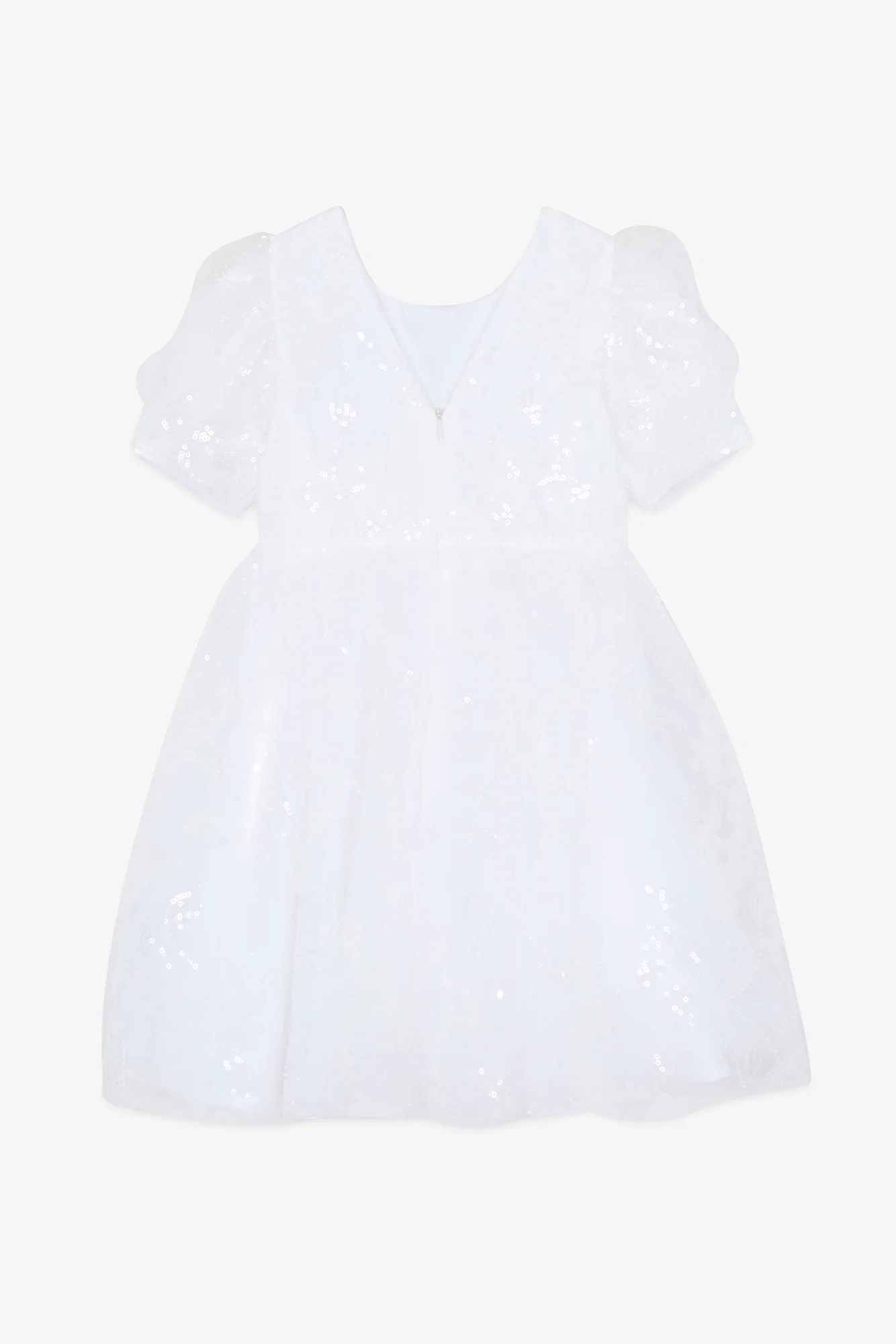 Robe - Blanc sequin cérémonie - Image 11