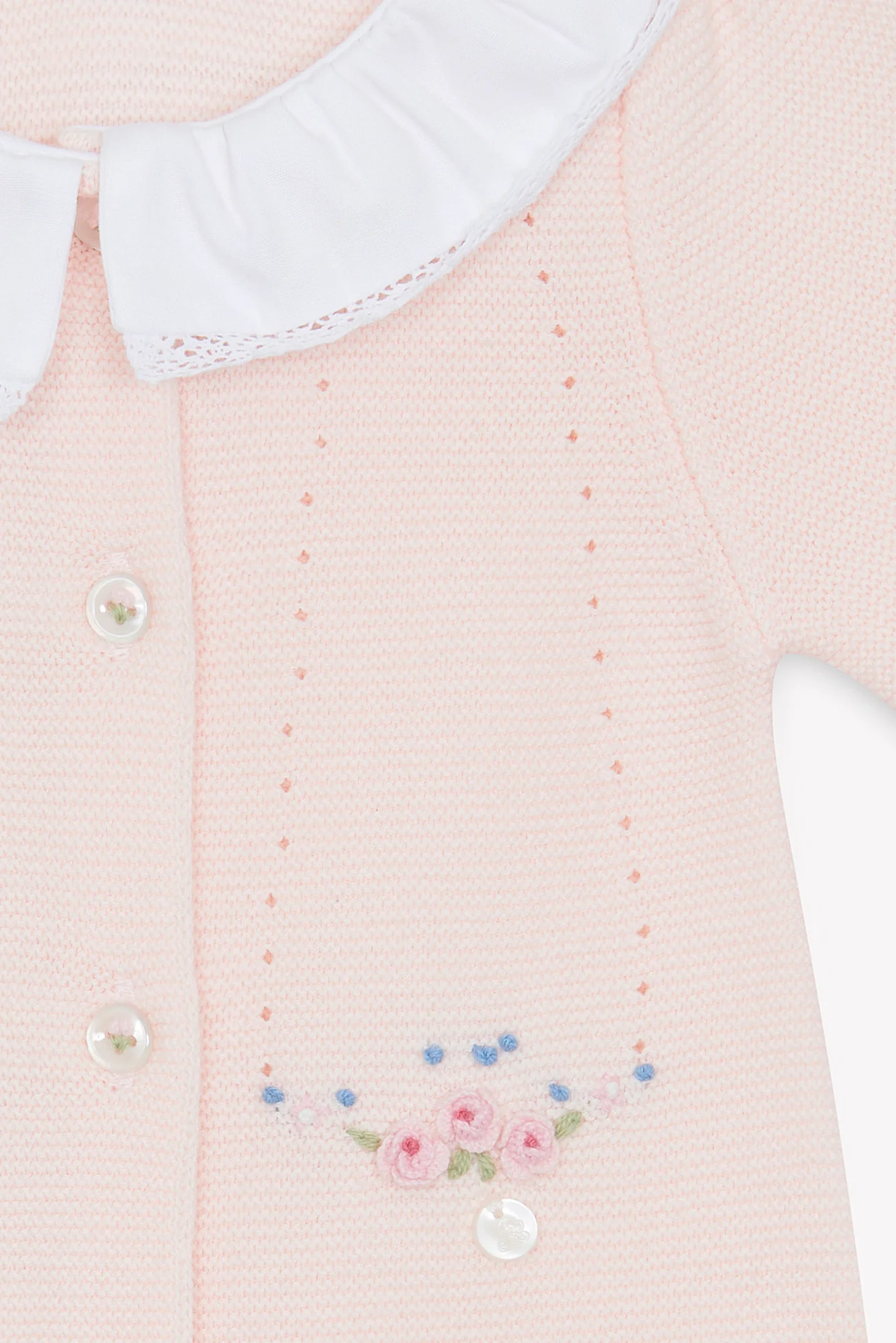 Combinaison longue - Rose coton fleurs - Image 3