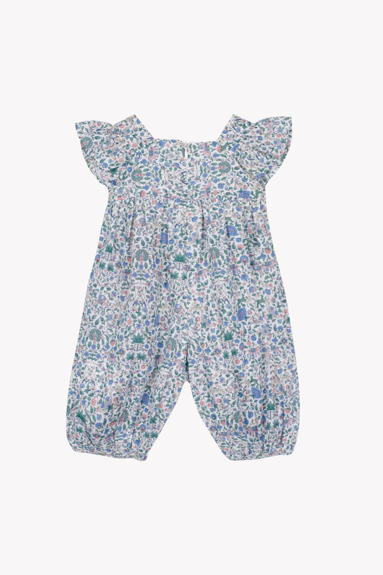 Combinaison longue - Bleu coton imprimé tissu liberty - Image 6