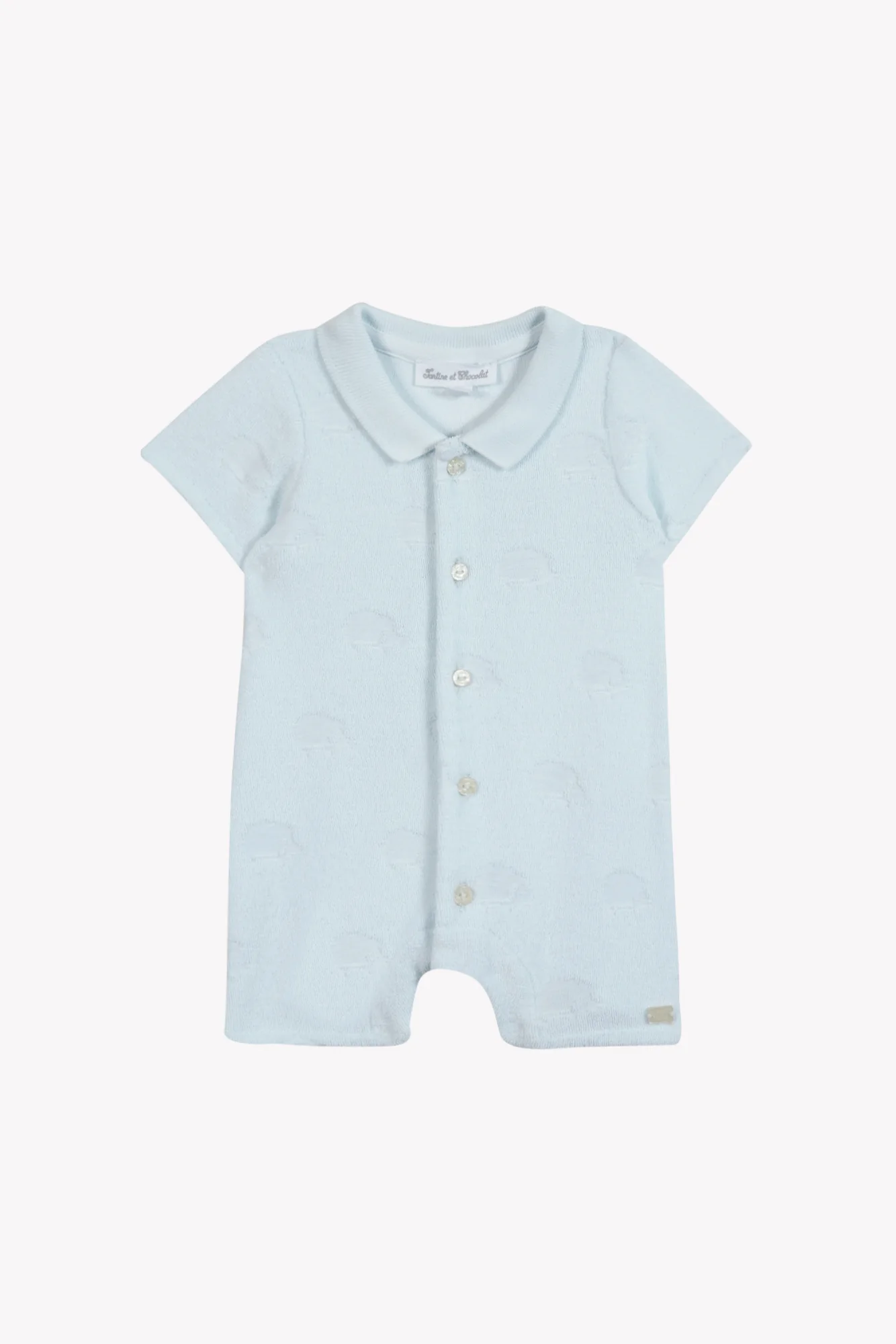 Combinaison courte - Ciel coton motif hérisson