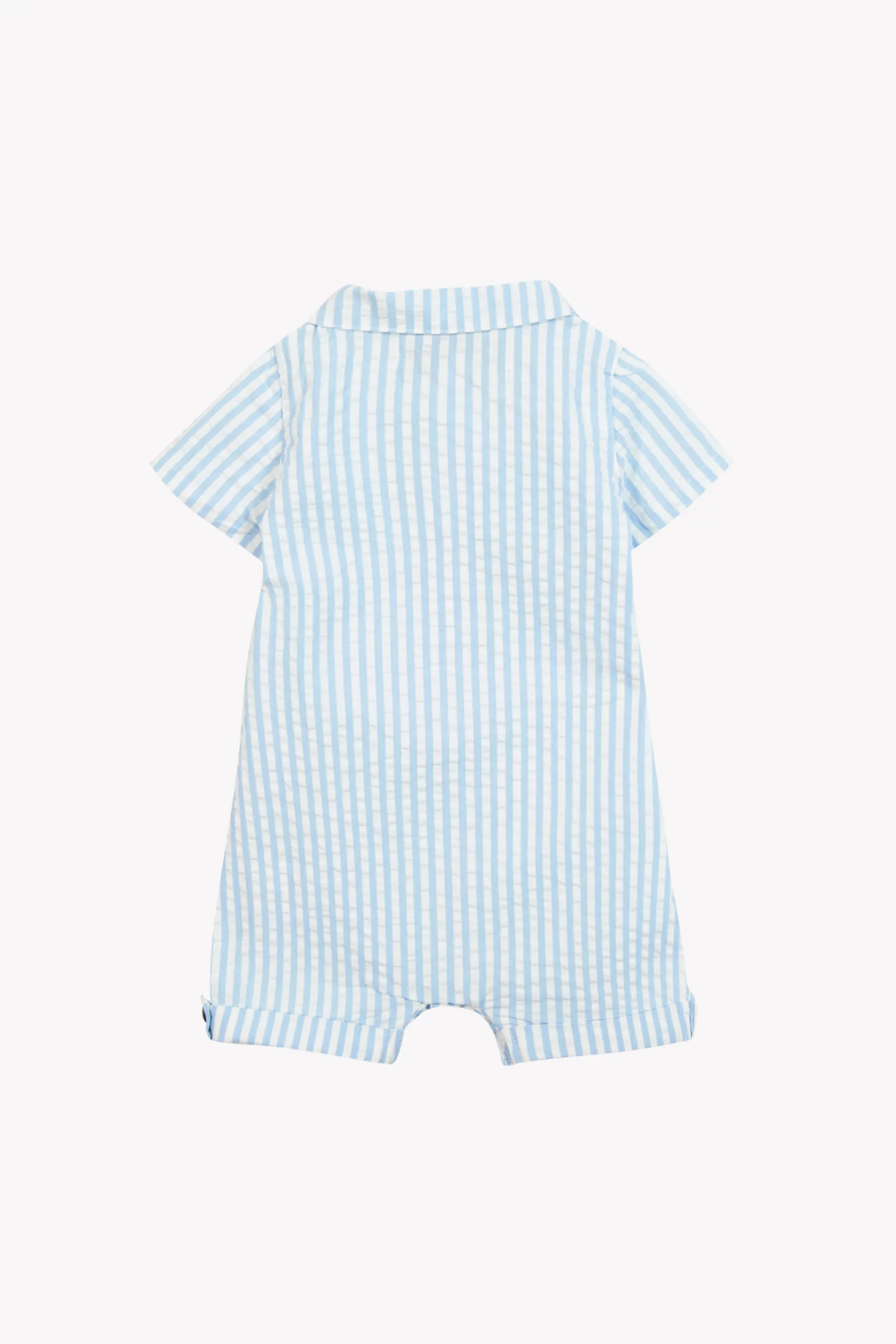 Combinaison courte - Bleu nuage coton rayures - Image 6