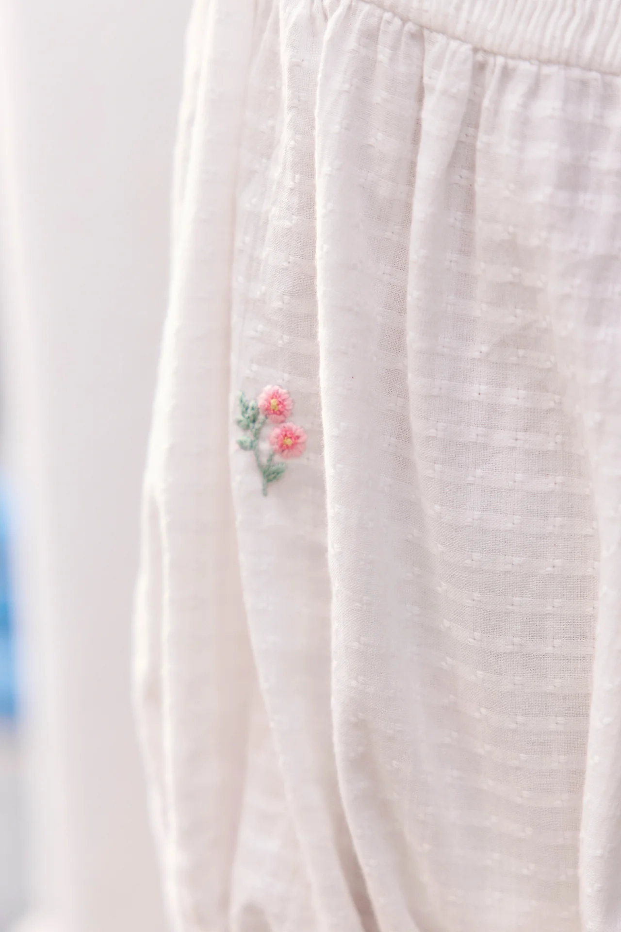 Combinaison courte - Blanc coton broderie - Image 3