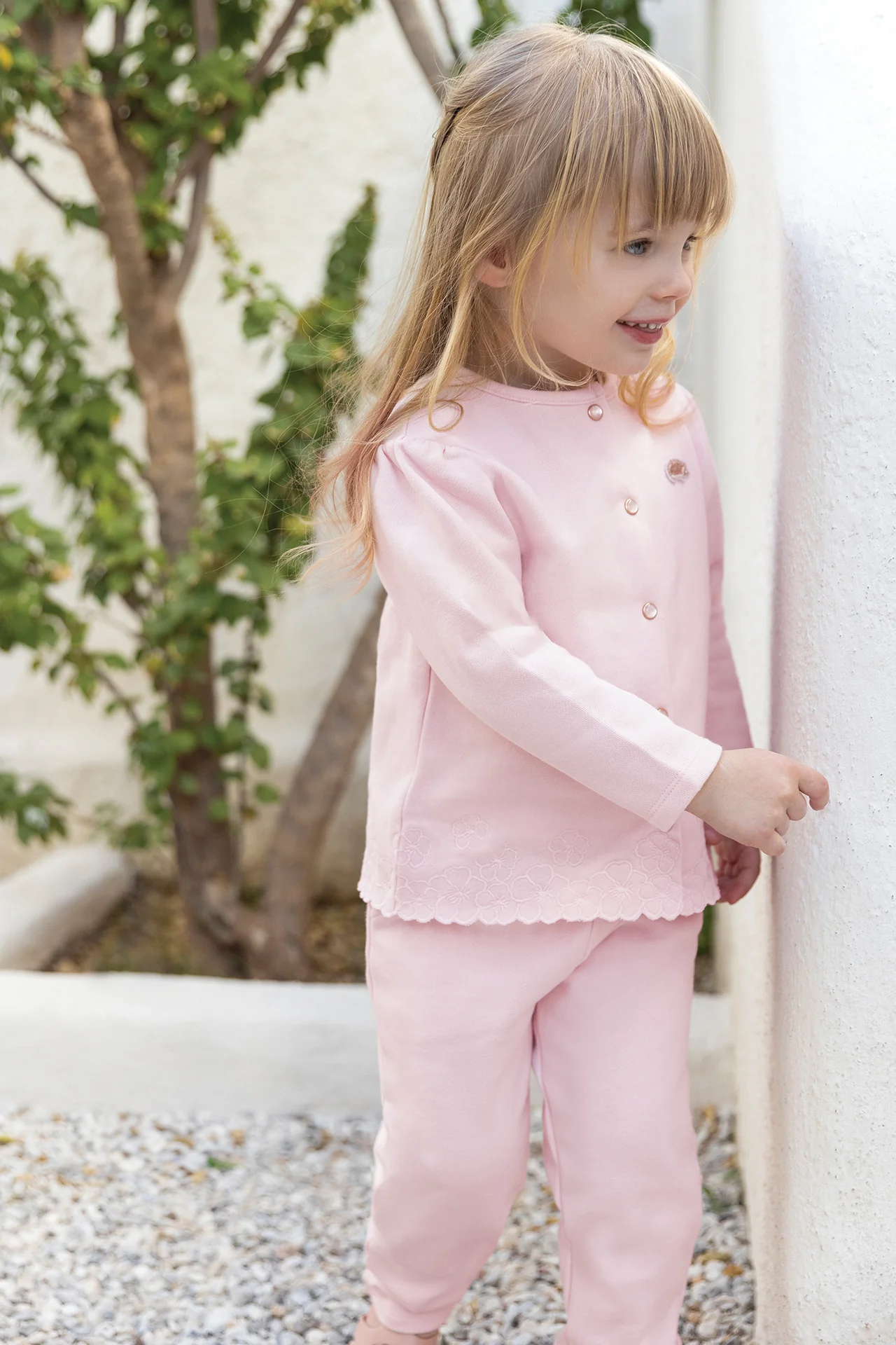 Ensemble jogging - Rose pâle coton - Image 2