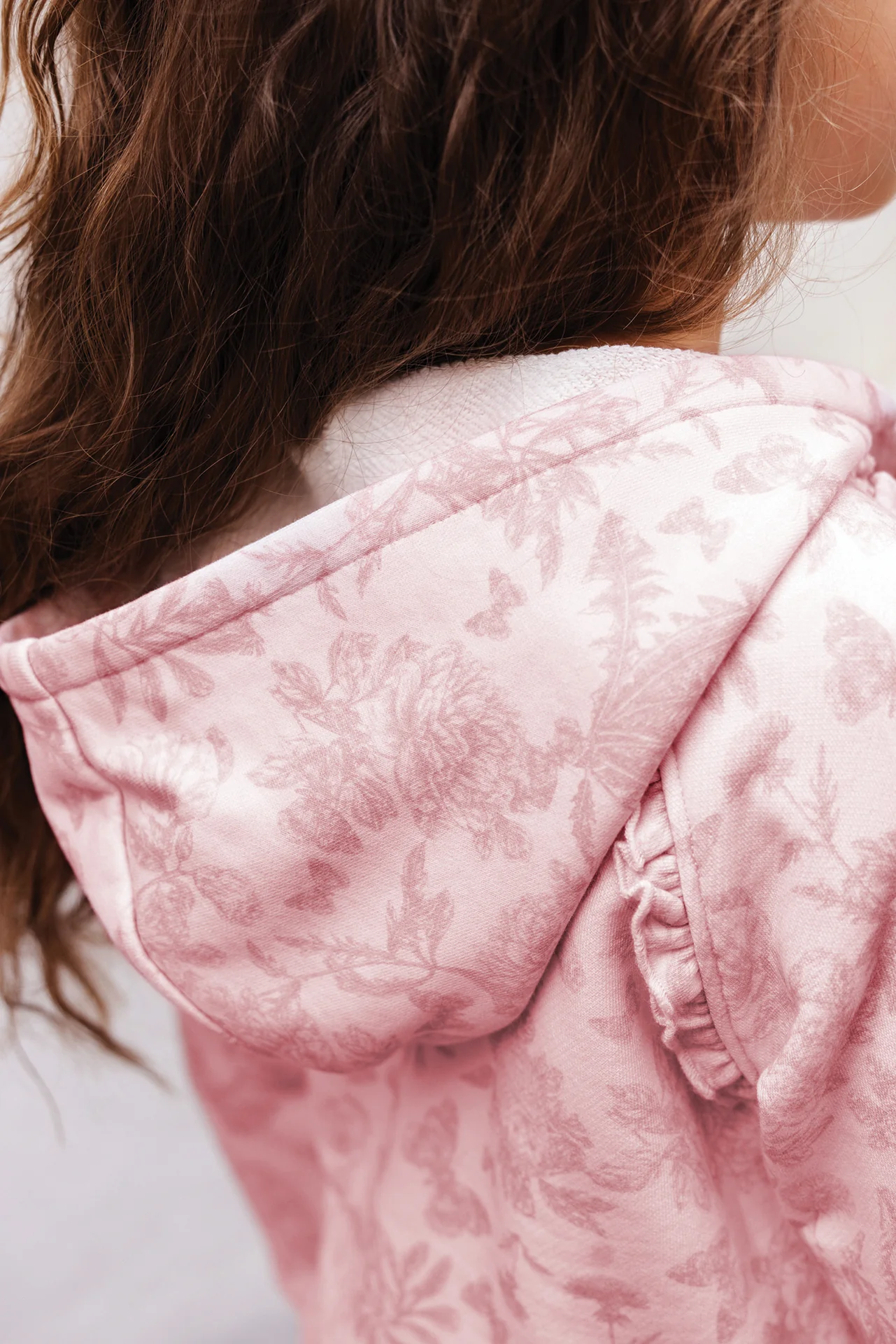 Ensemble Jogging - Rose coton imprimé inspiration Toile de jouy - Image 4