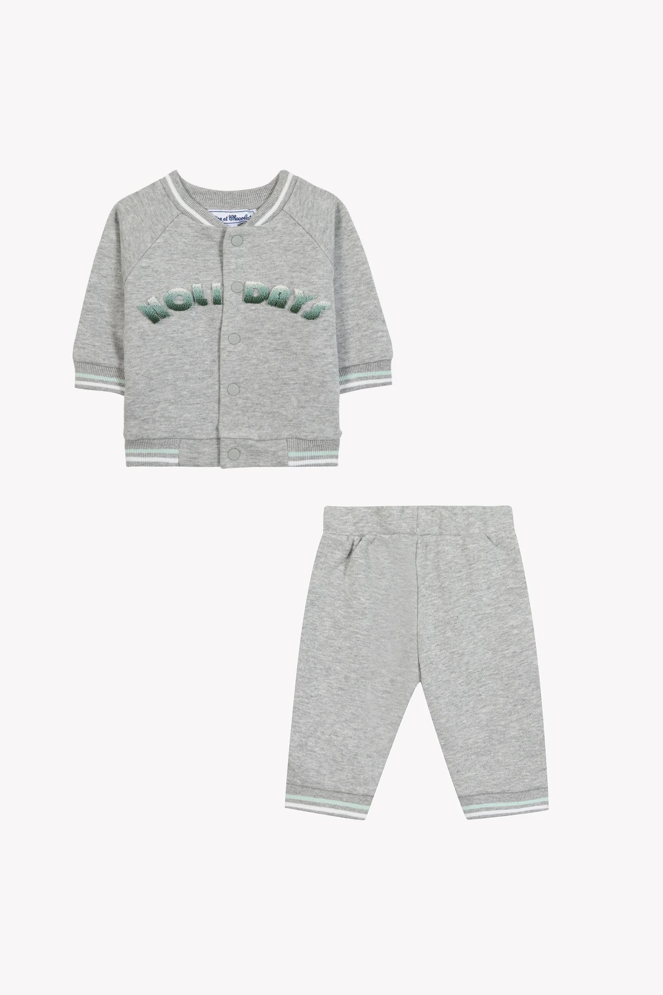 Ensemble jogging - Gris chiné coton Holidays - Image 5