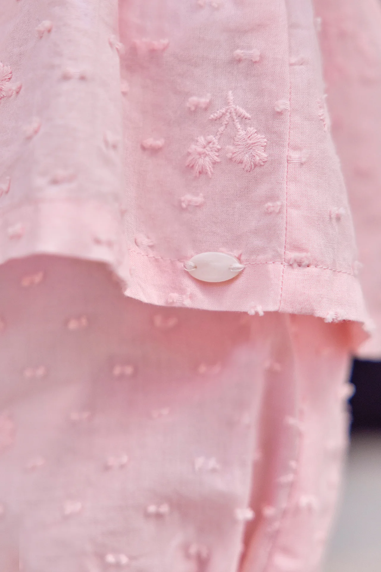 Ensemble court - Rose coton plumetis - Image 4