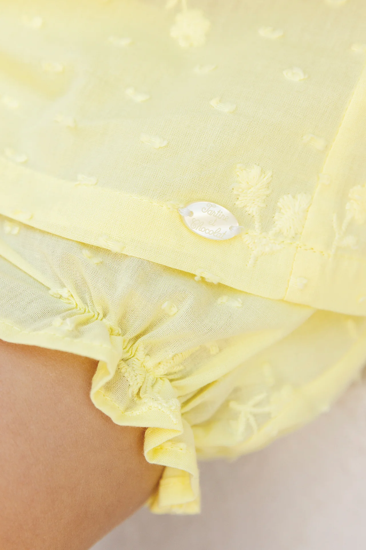 Ensemble court - Citrus coton plumetis - Image 3