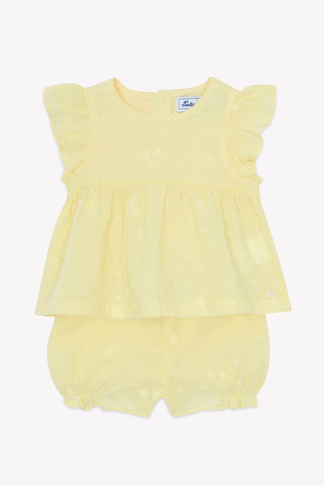 Ensemble court - Citrus coton plumetis - Image 7