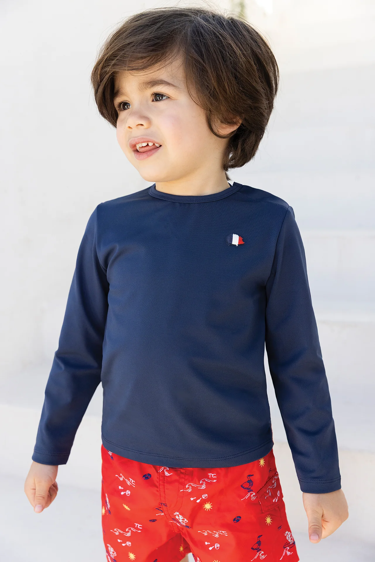 T-shirt de bain - Marine anti-uv