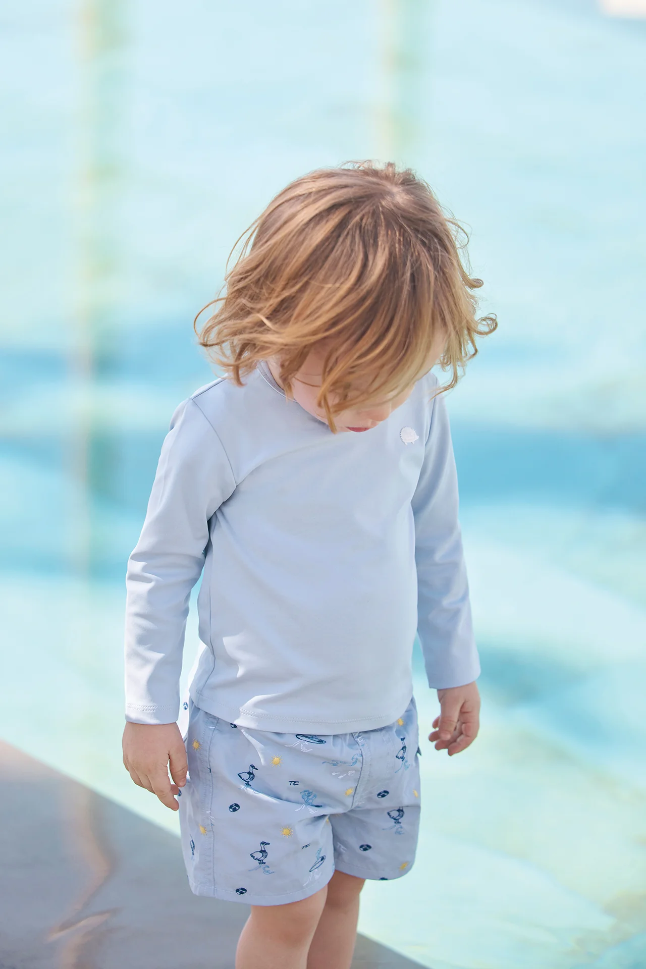 T-shirt de bain - Bleu nuage anti-uv