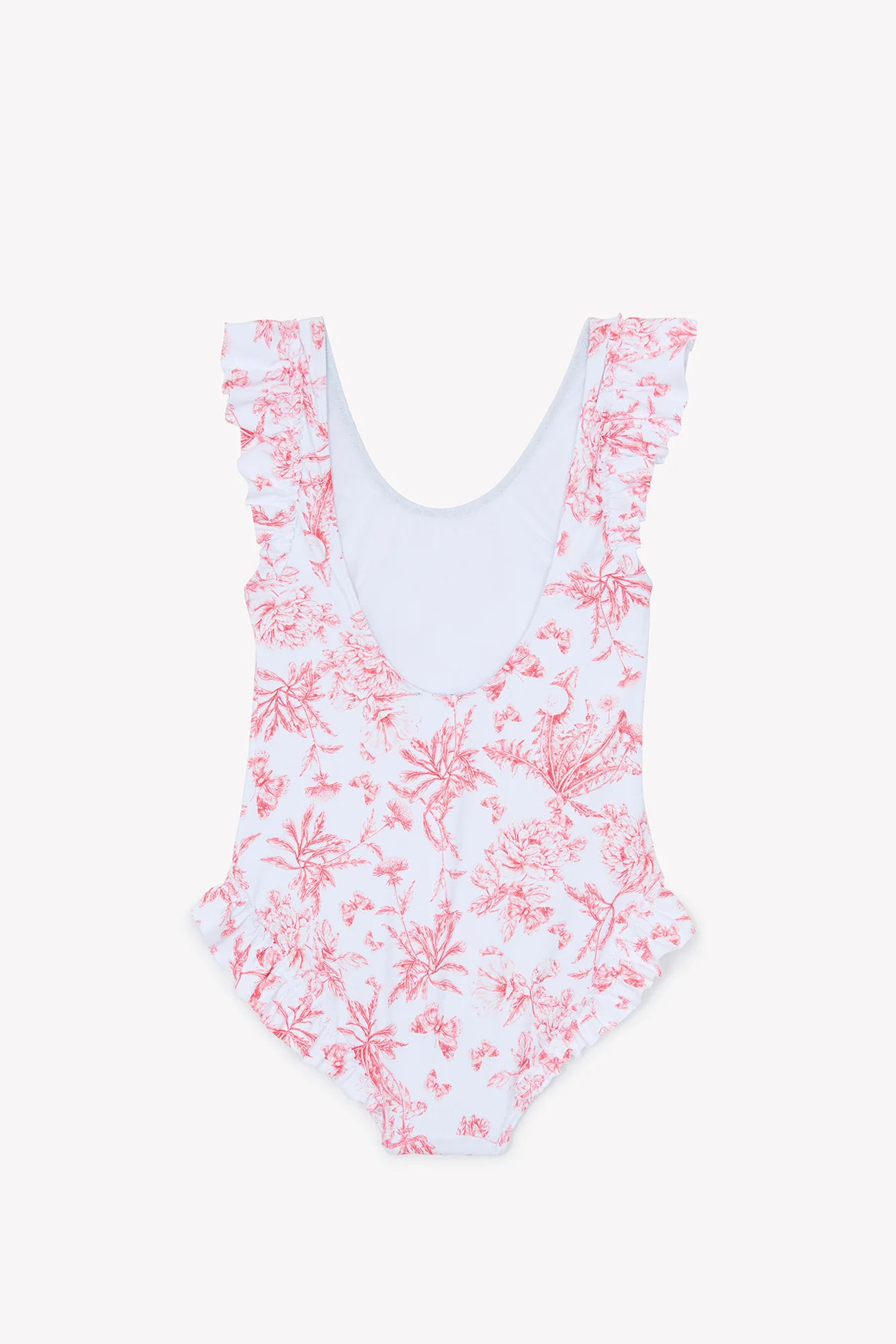 Maillot de bain - Rose imprimé inspiration Toile de Jouy - Image 7