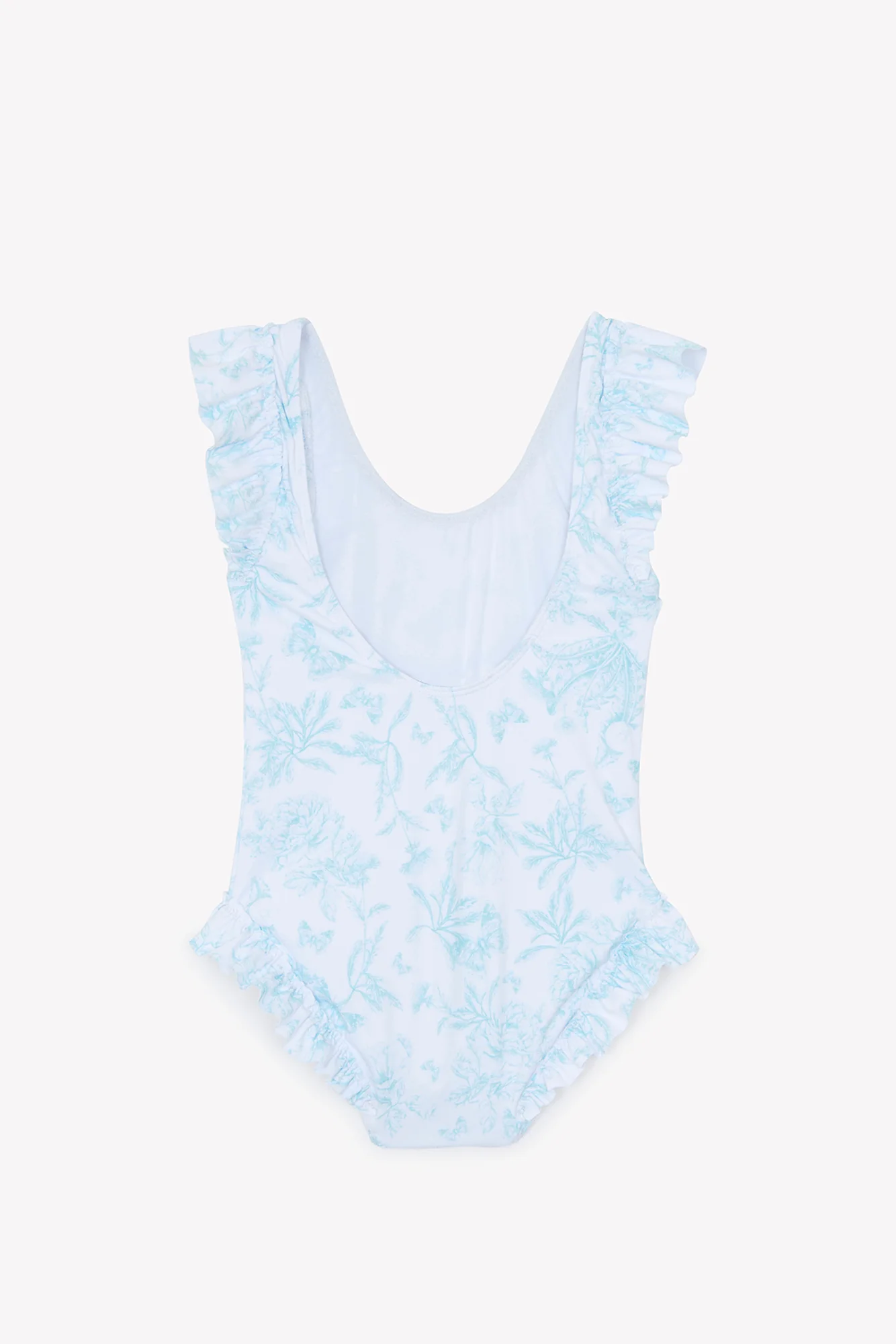 Maillot de bain - Vert imprimé inspiration Toile de Jouy - Image 8
