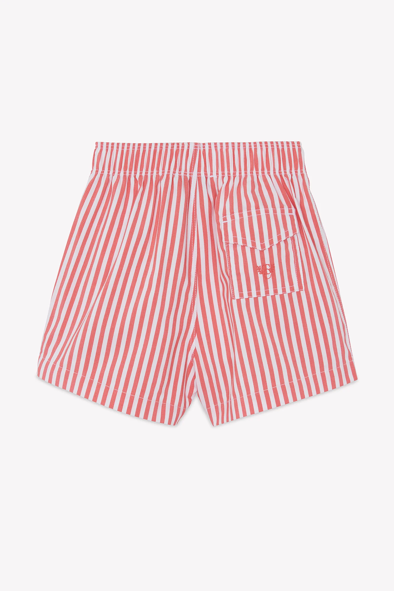 Short de bain - Rouge rayures - Image 4