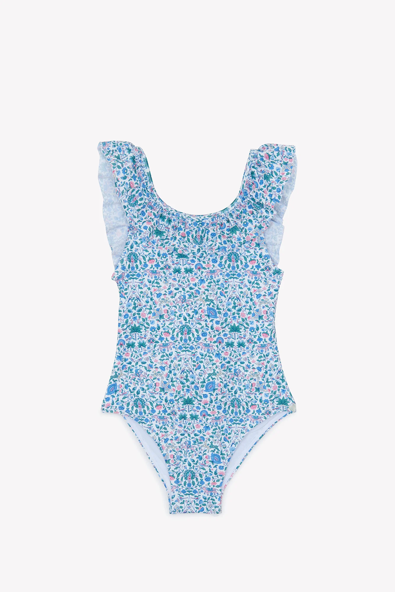 Maillot de bain - Bleu imprimé tissu liberty - Image 8