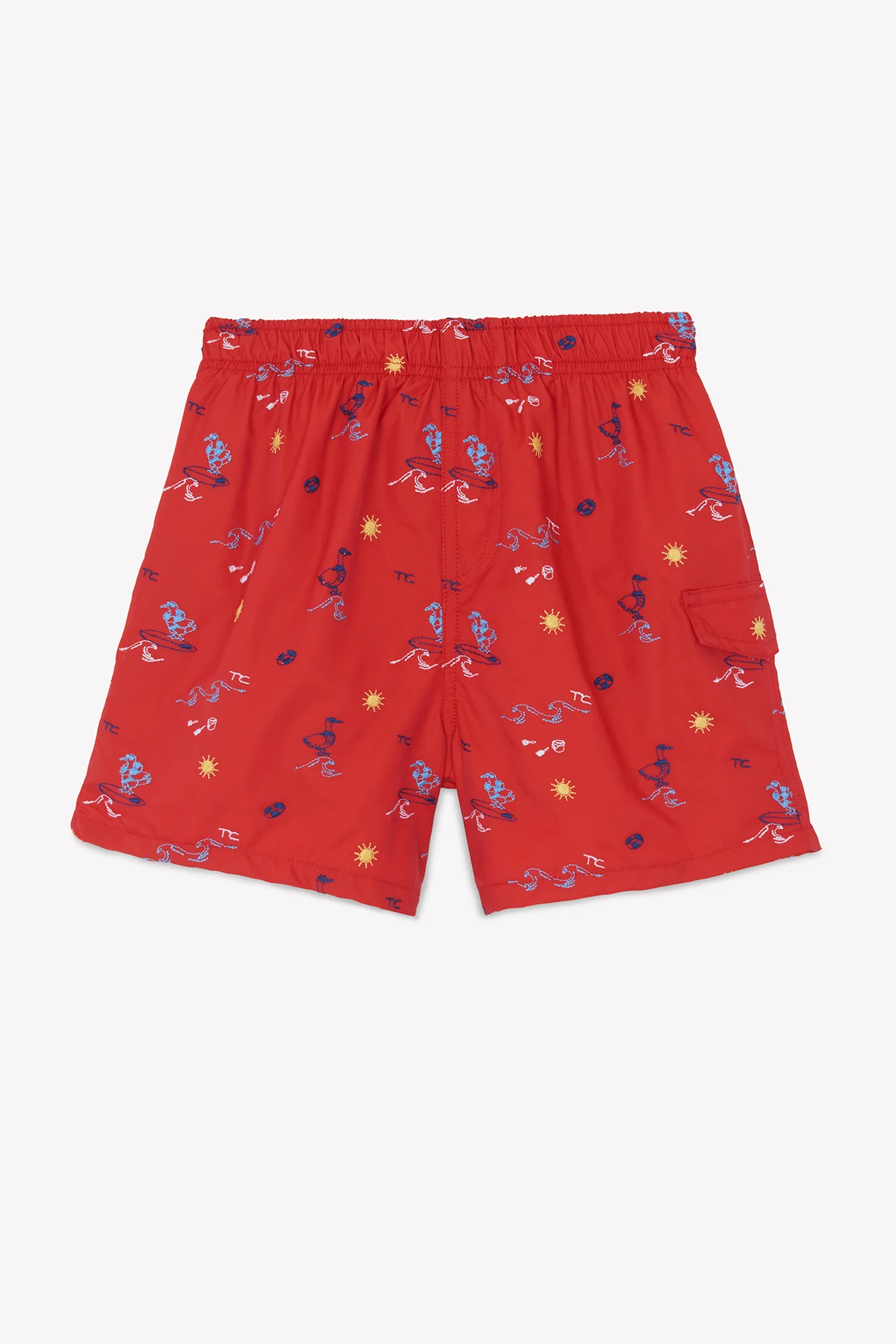 Short de bain - Rouge surfeur - Image 3