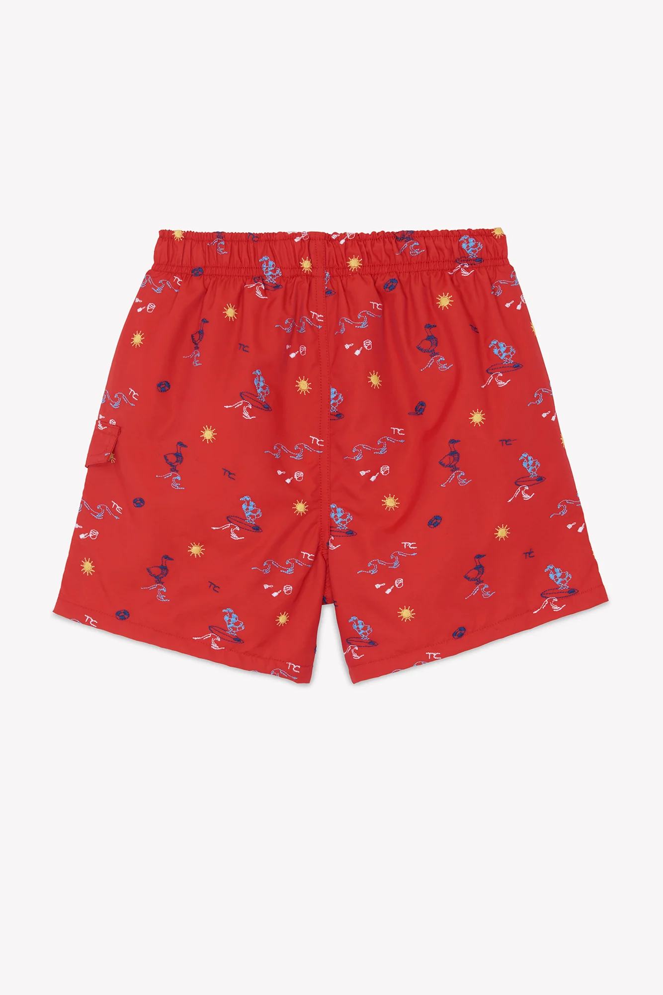 Short de bain - Rouge surfeur - Image 4
