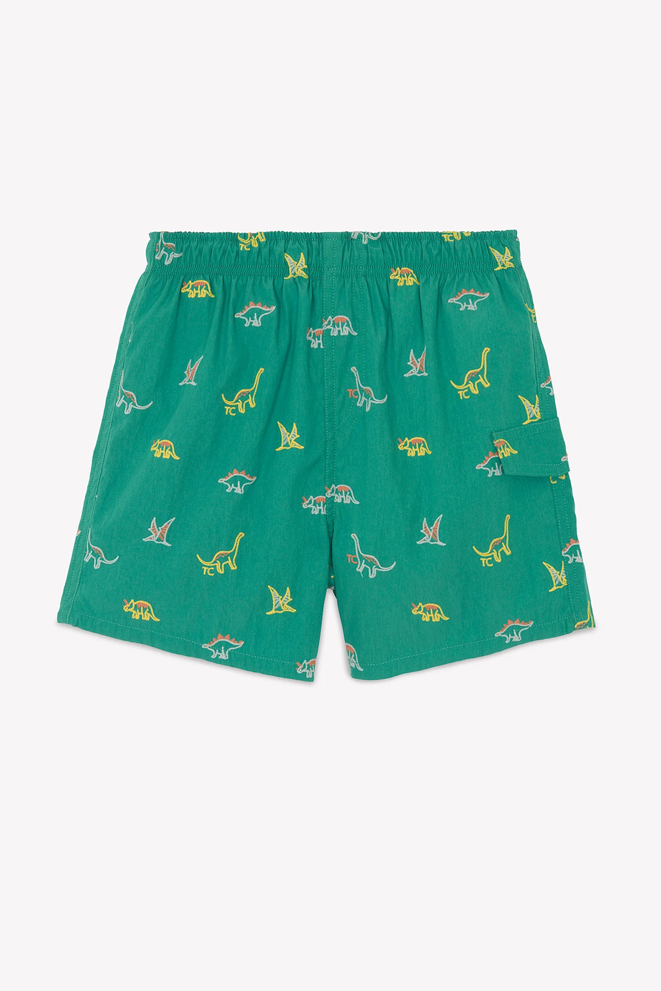 Short de bain - Vert imprimé dinosaure - Image 3