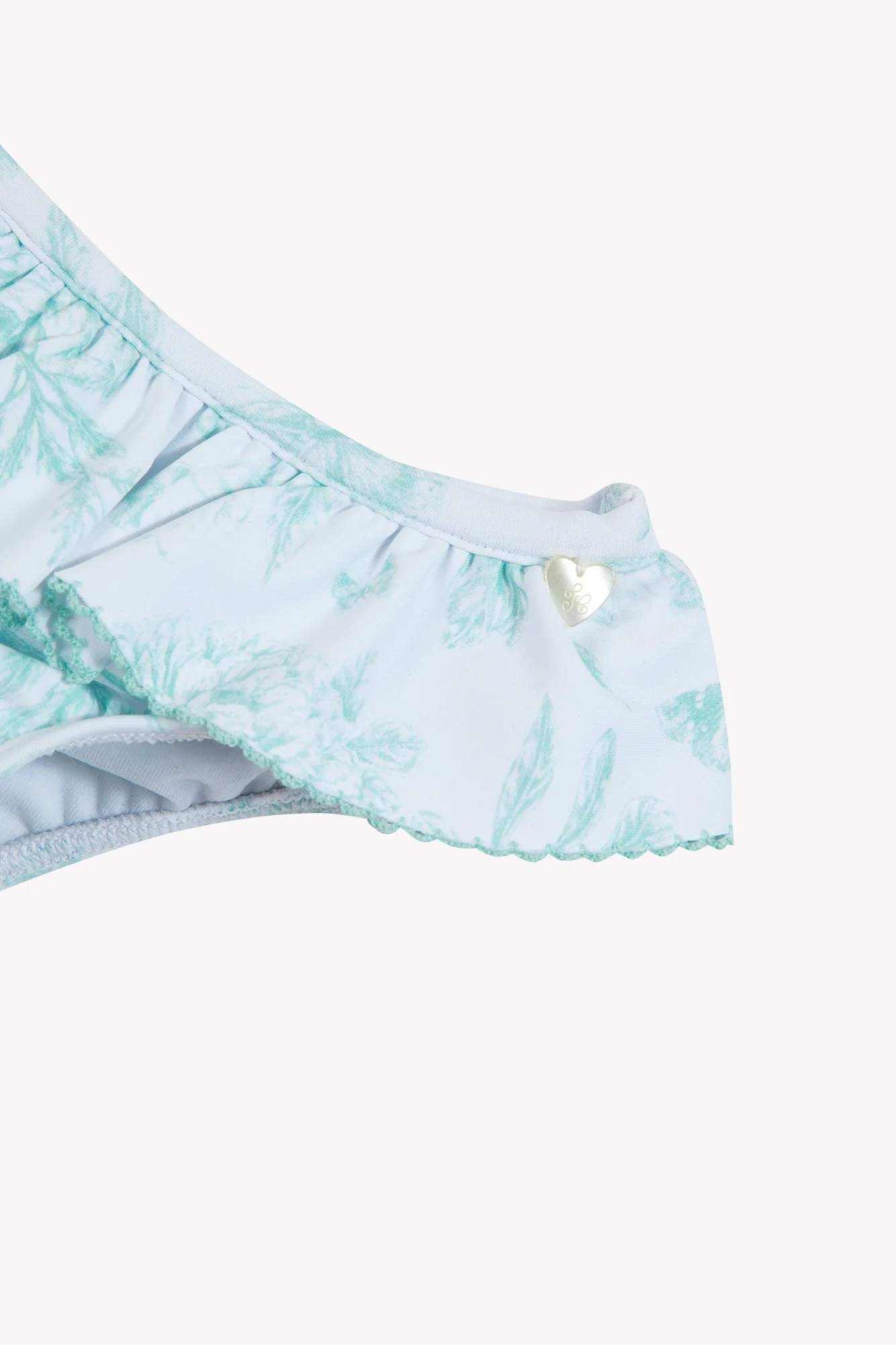 Culotte de bain - Vert imprimé inspiration Toile de Jouy - Image 4