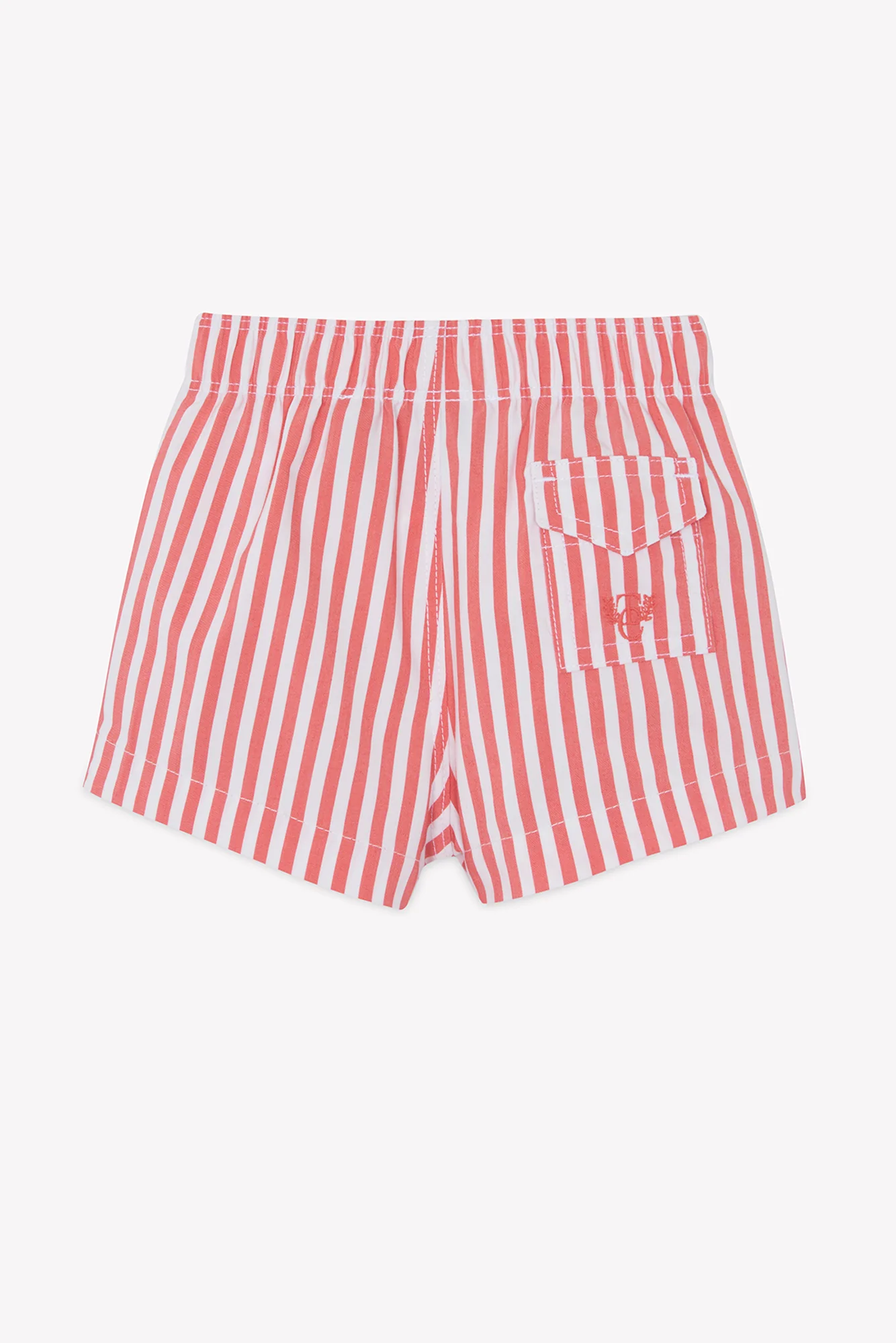 Short de bain - Rouge rayures - Image 3