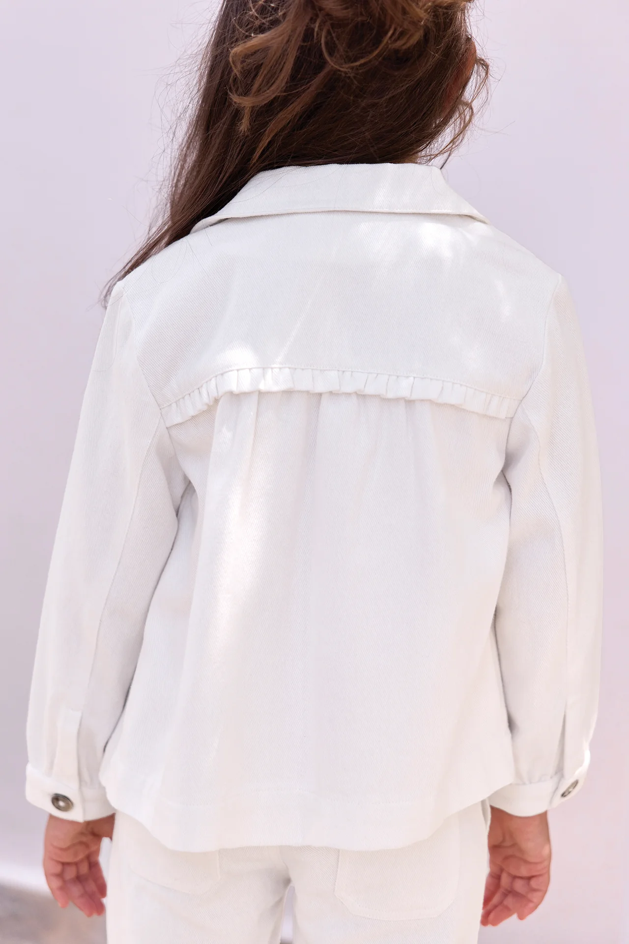 Veste - Blanc coton broderie - Image 3